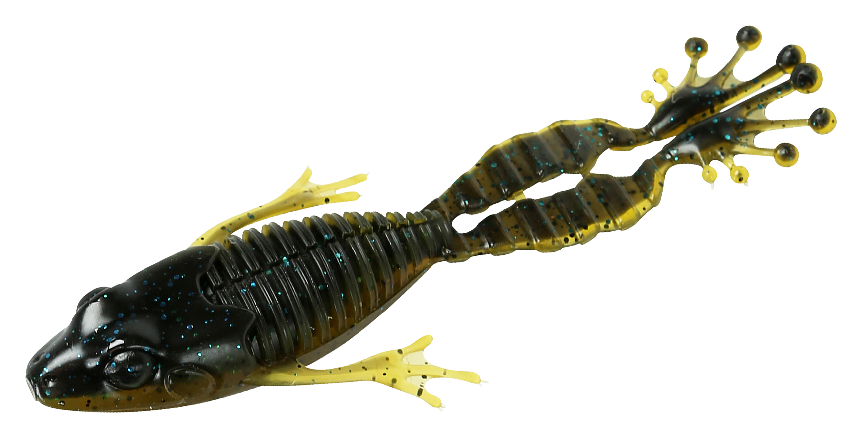 FishLab Nature Series Flippin Frog - Green Pumpkin/Blue Flake