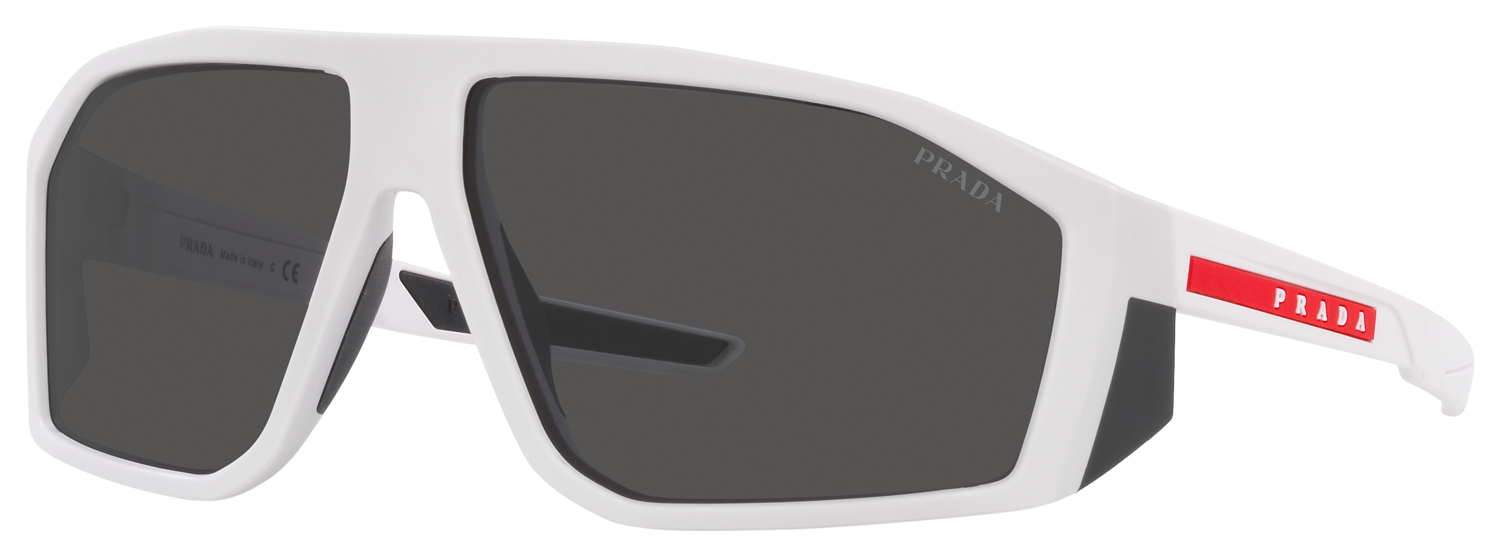 Prada Linea Rossa PS 08WS Sunglasses - Dark Grey/Matte White