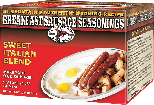 Hi Mountain Breakfast Sausage Seasonings Kit - Sweet Italian