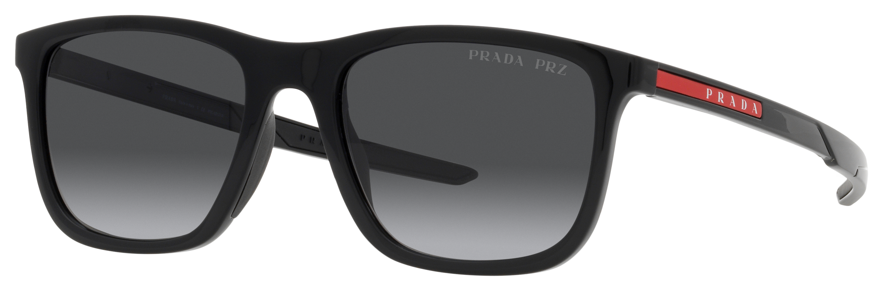 Prada Linea Rossa PS 10WS Polarized Sunglasses - Grey Gradient/Black