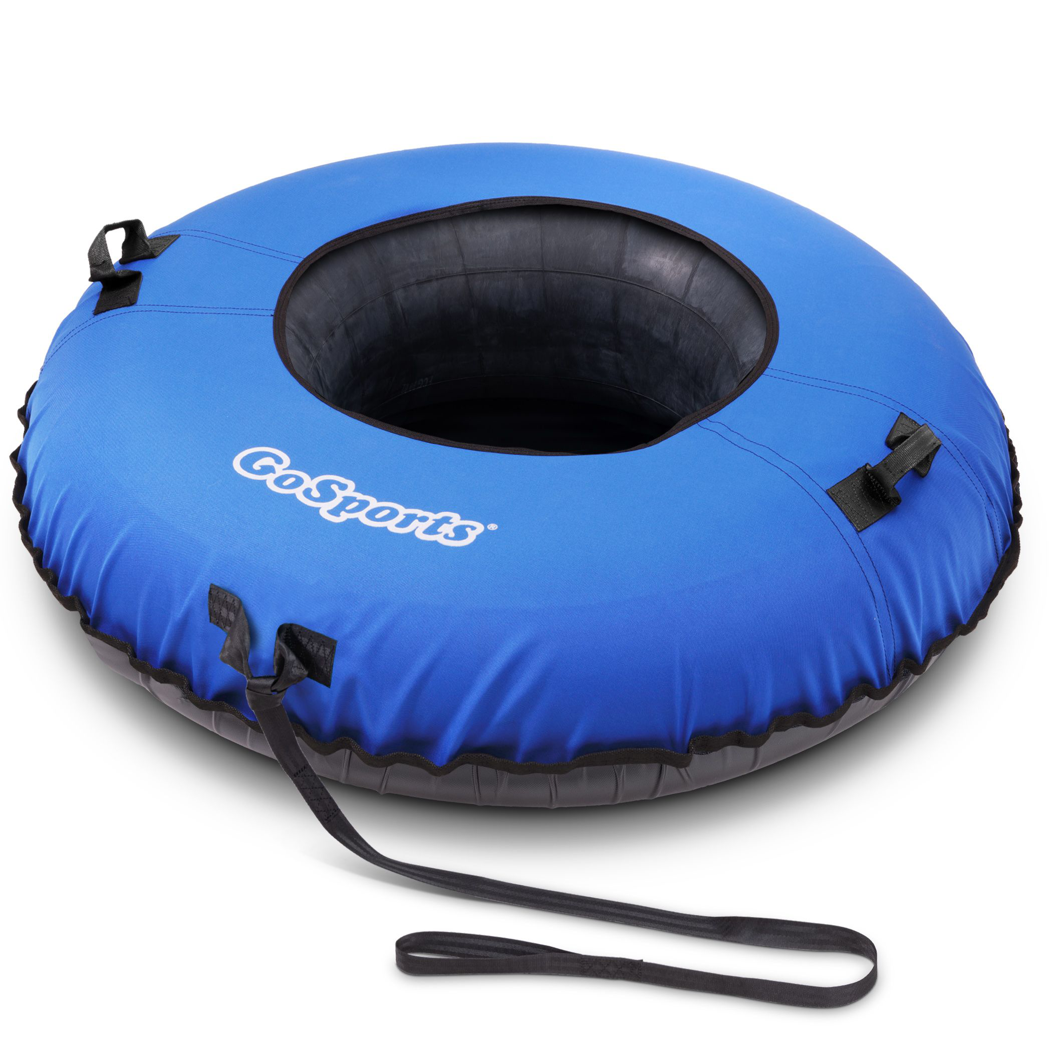 GoSports Heavy-Duty Winter Snow Tube with Canvas Cover - Blue
