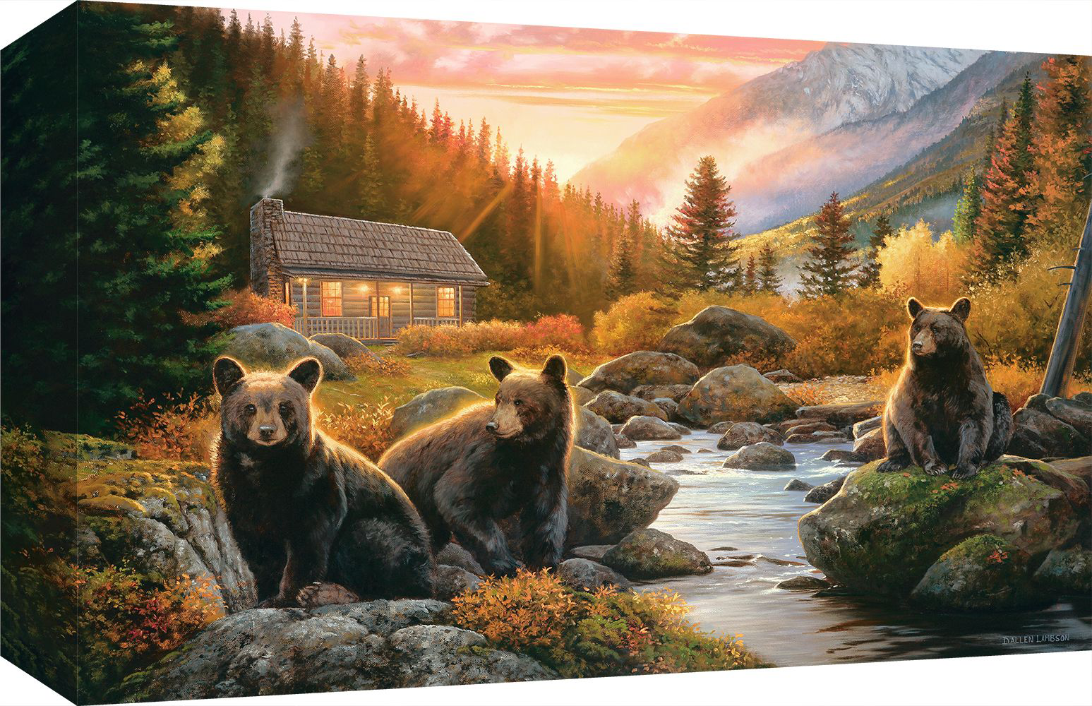 Image of Rocky Mountain Publishing The Good Life Canvas Giclee by Dallen Lambson - 23″H x 16″W x 2″D