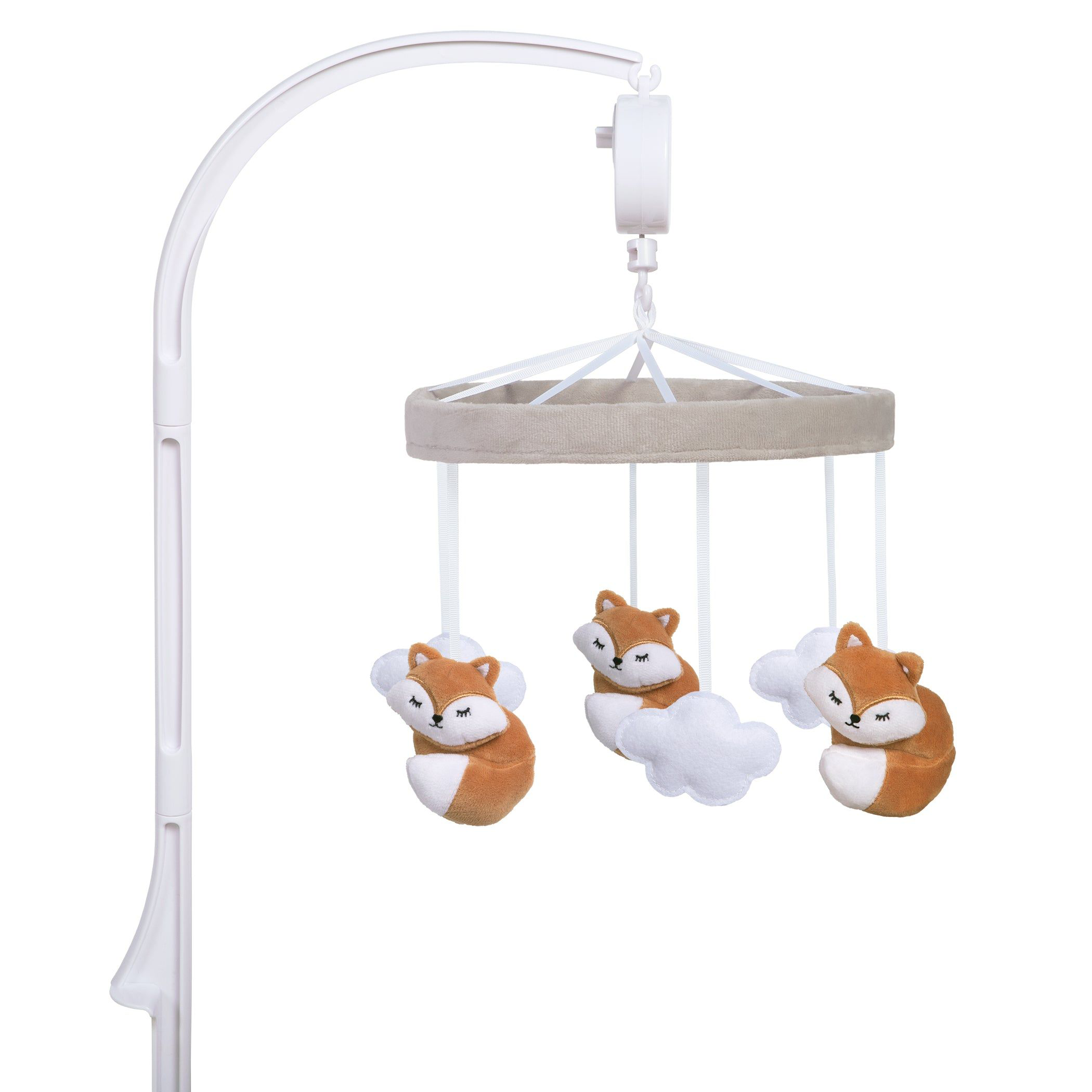 Image of Trend Lab Sammy &Lou Fox Musical Crib Mobile for Babies