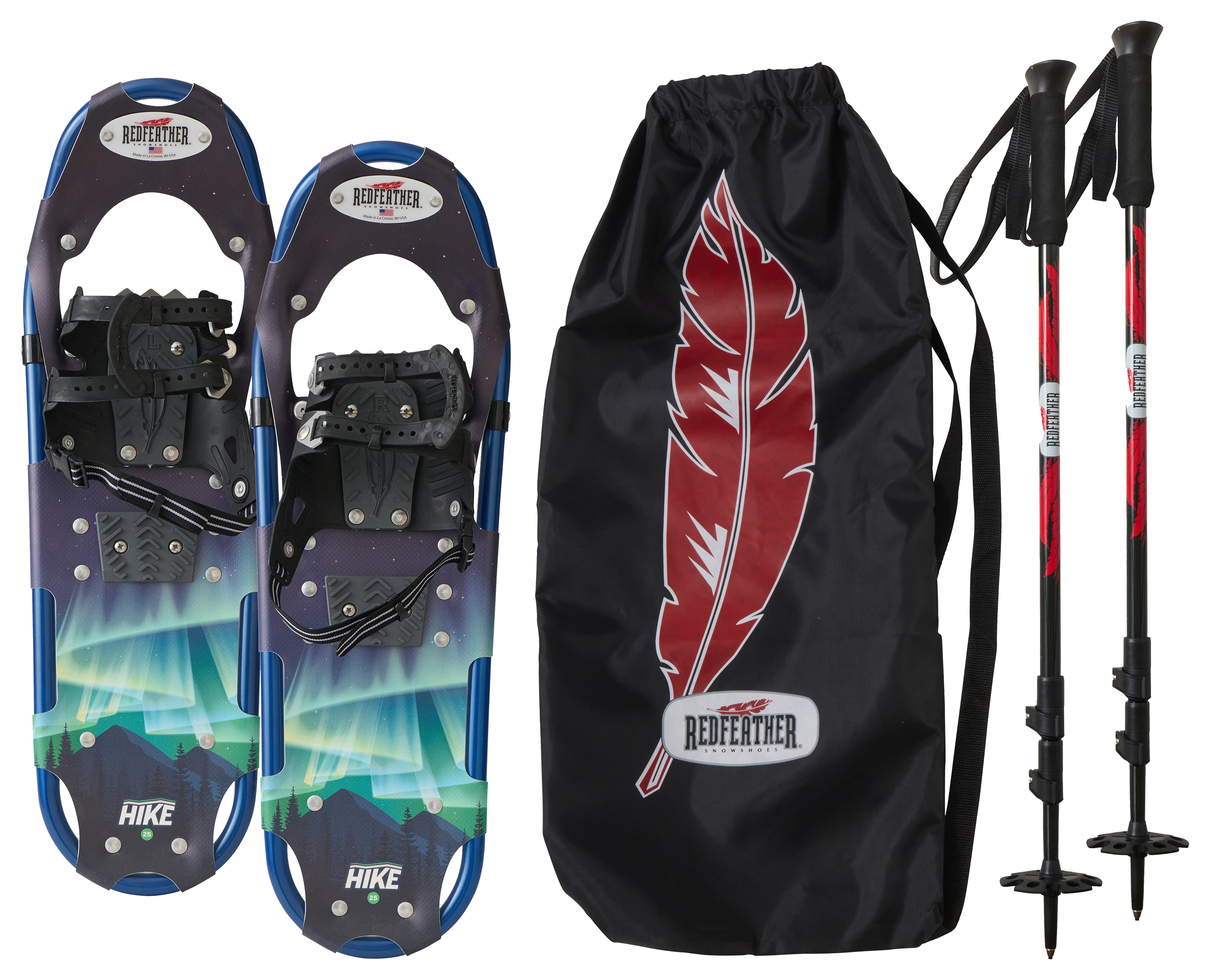 Redfeather Outdoors Hike Snowshoes Kit for Men - 22