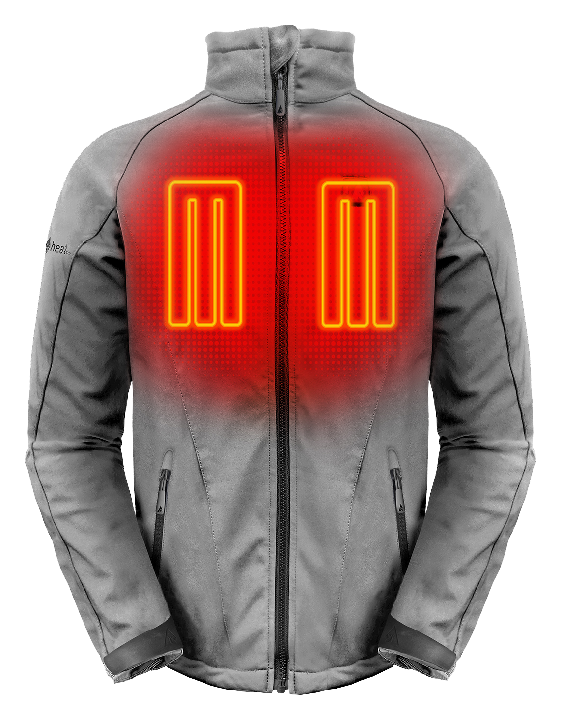 ActionHeat 5V Battery Heated Soft-Shell Jacket for Men - Sharkskin Grey -  3XL