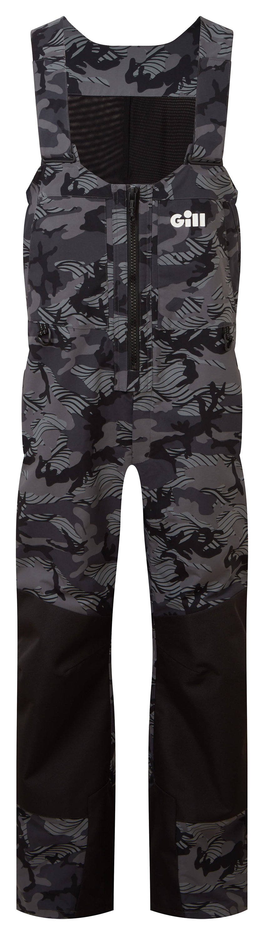 Gill Meridian-X Fishing Bibs for Men - Shadow Camo - M