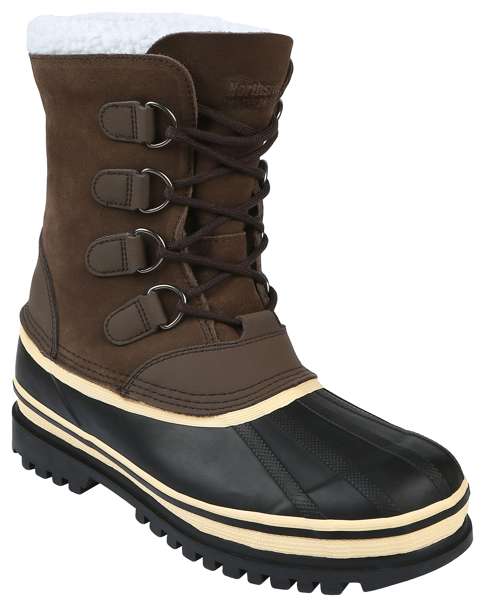 Image of Northside Back Country Insulated Waterproof Winter Boots for Men - Brown - 11M