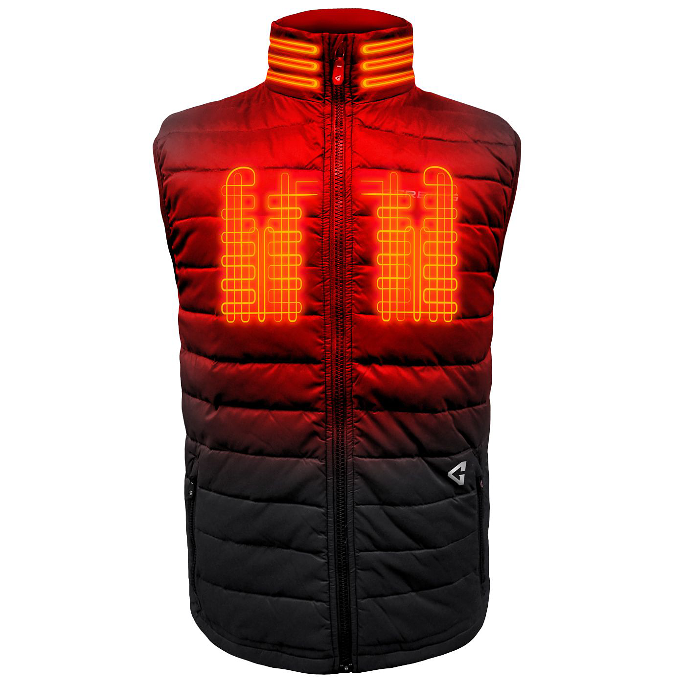 Image of Gerbing 7V Khione Puffer Heated Vest 2.0 for Men - Black - L