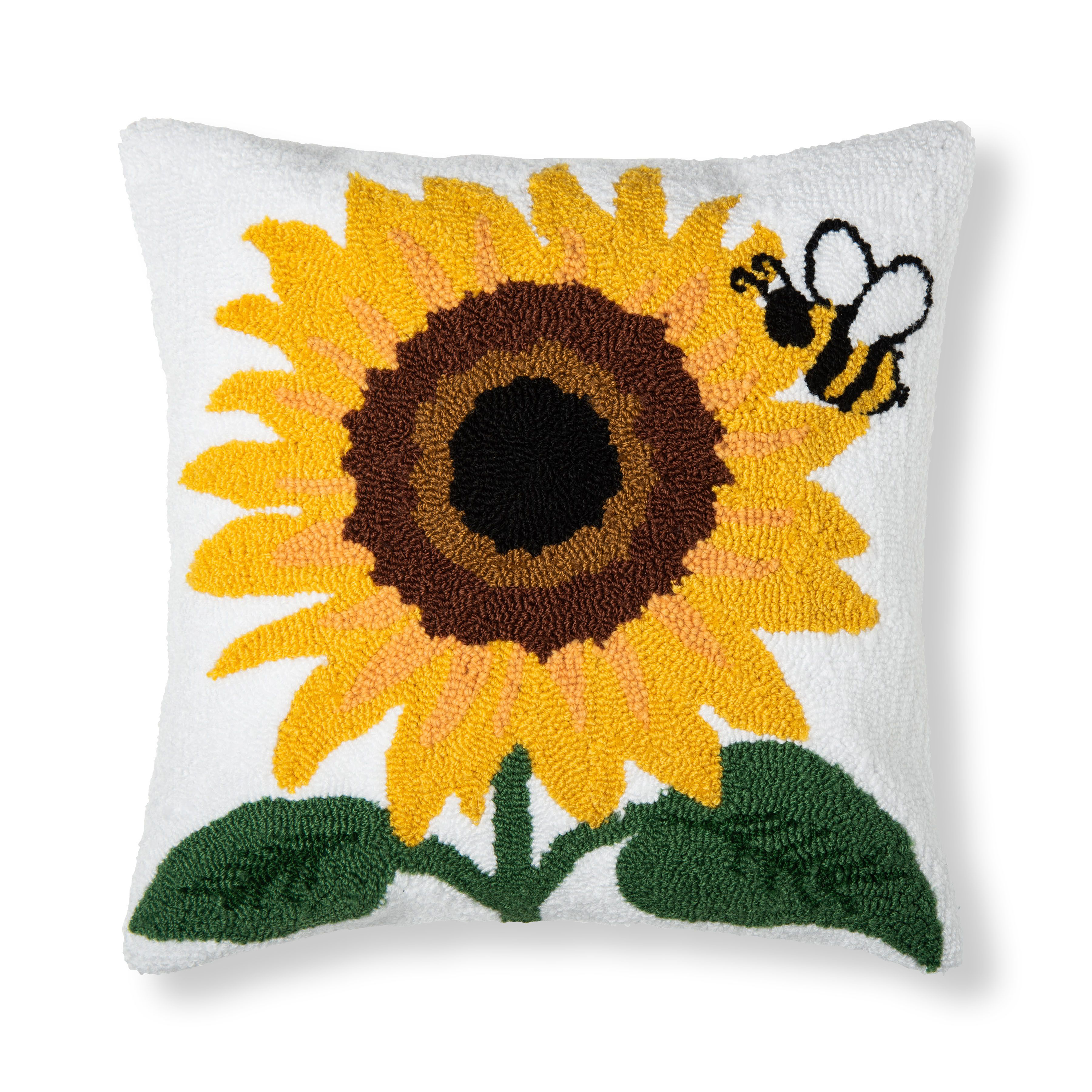 Image of C&ampF Home Sunflower and Bee Throw Pillow