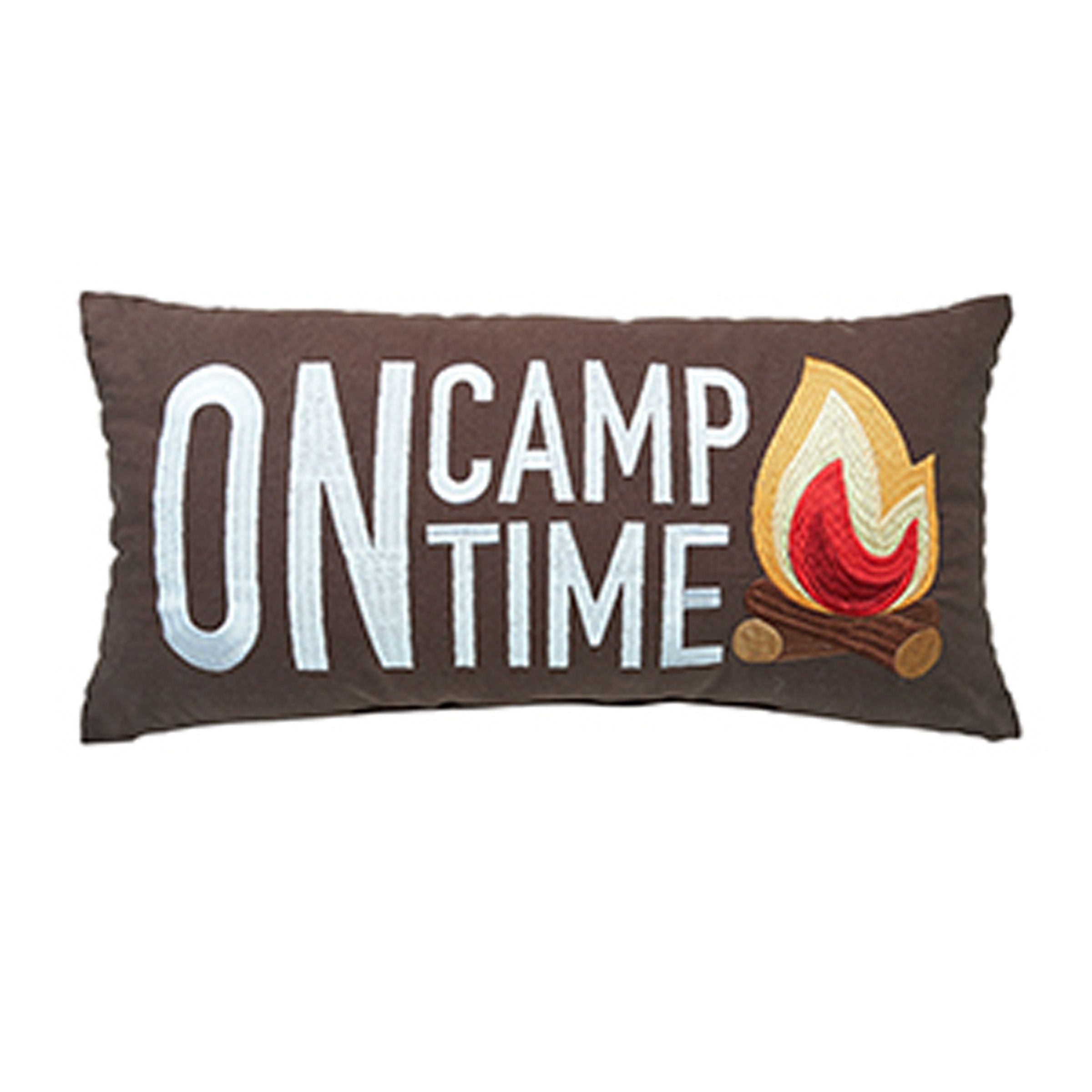 Image of C&ampF Home On Camp Time Camping Throw Pillow