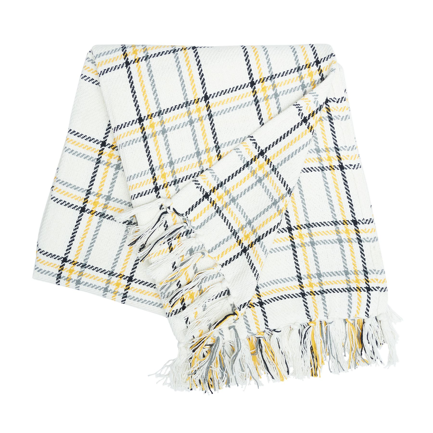 Image of C&ampF Home Honey Bee Plaid Throw Blanket