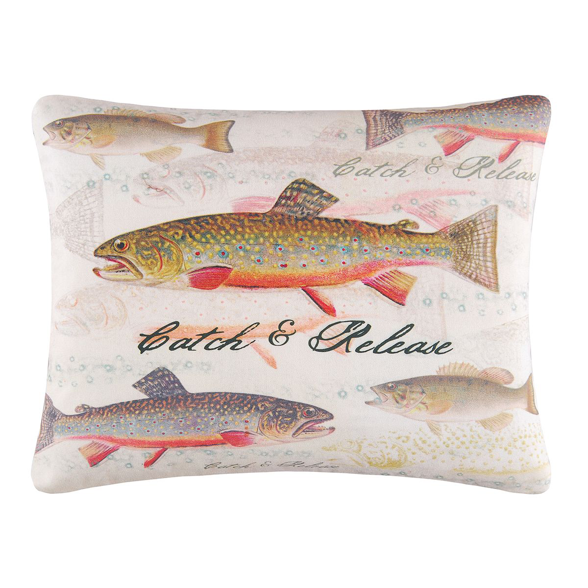 Image of C&ampF Home Catch and Release Fishing Throw Pillow