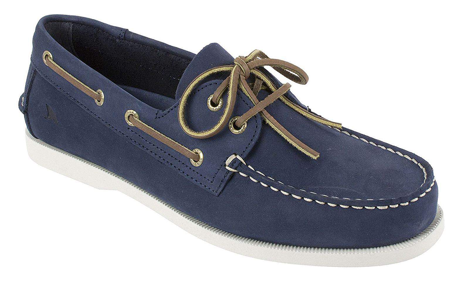 Rugged Shark Rugged Shark Classic Leather Boat Shoes for Men - Blue - $69.99 at Cabela's Program