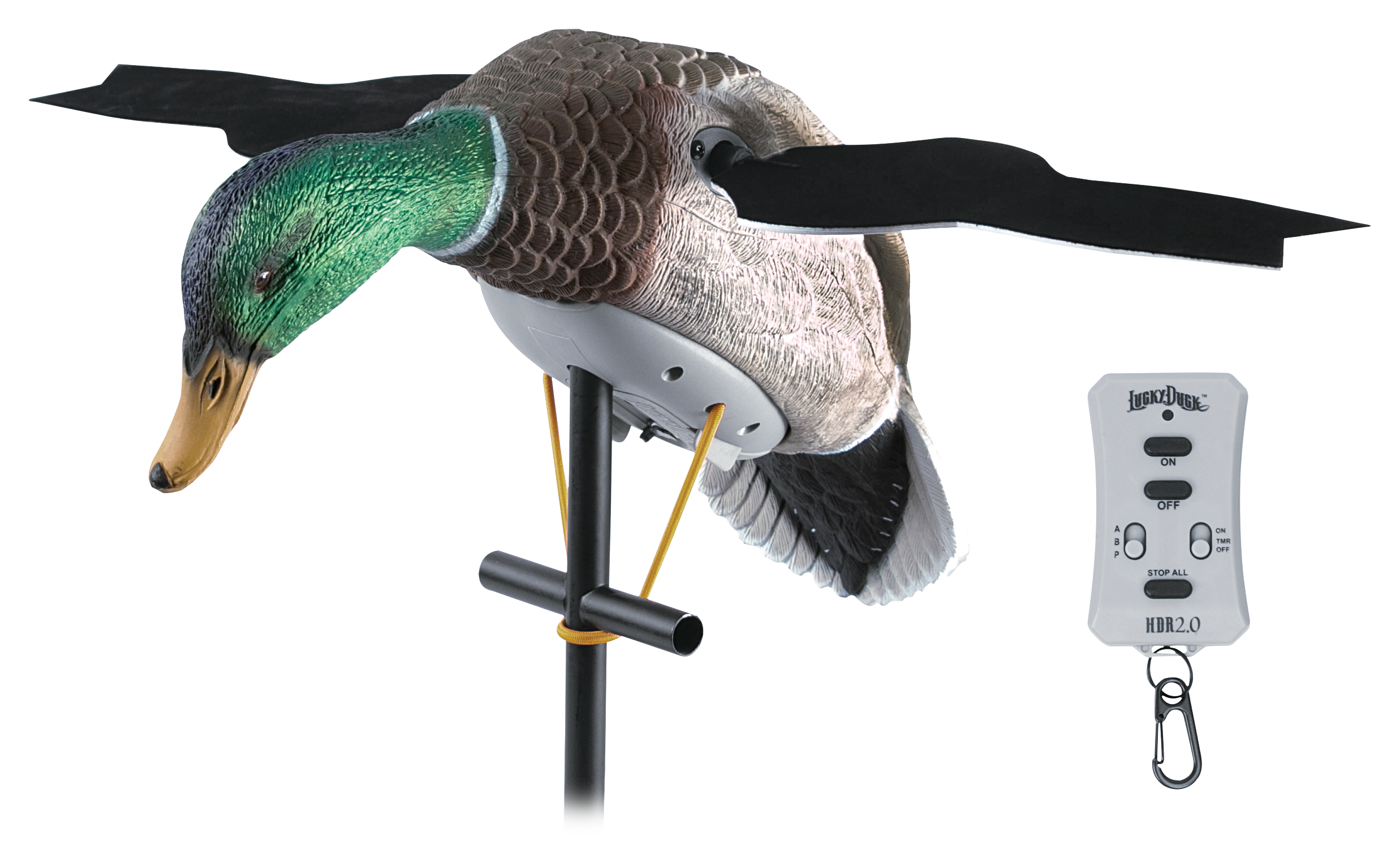 Lucky Duck XHDI Motorized Mallard Duck Decoy with Remote - Lucky Duck