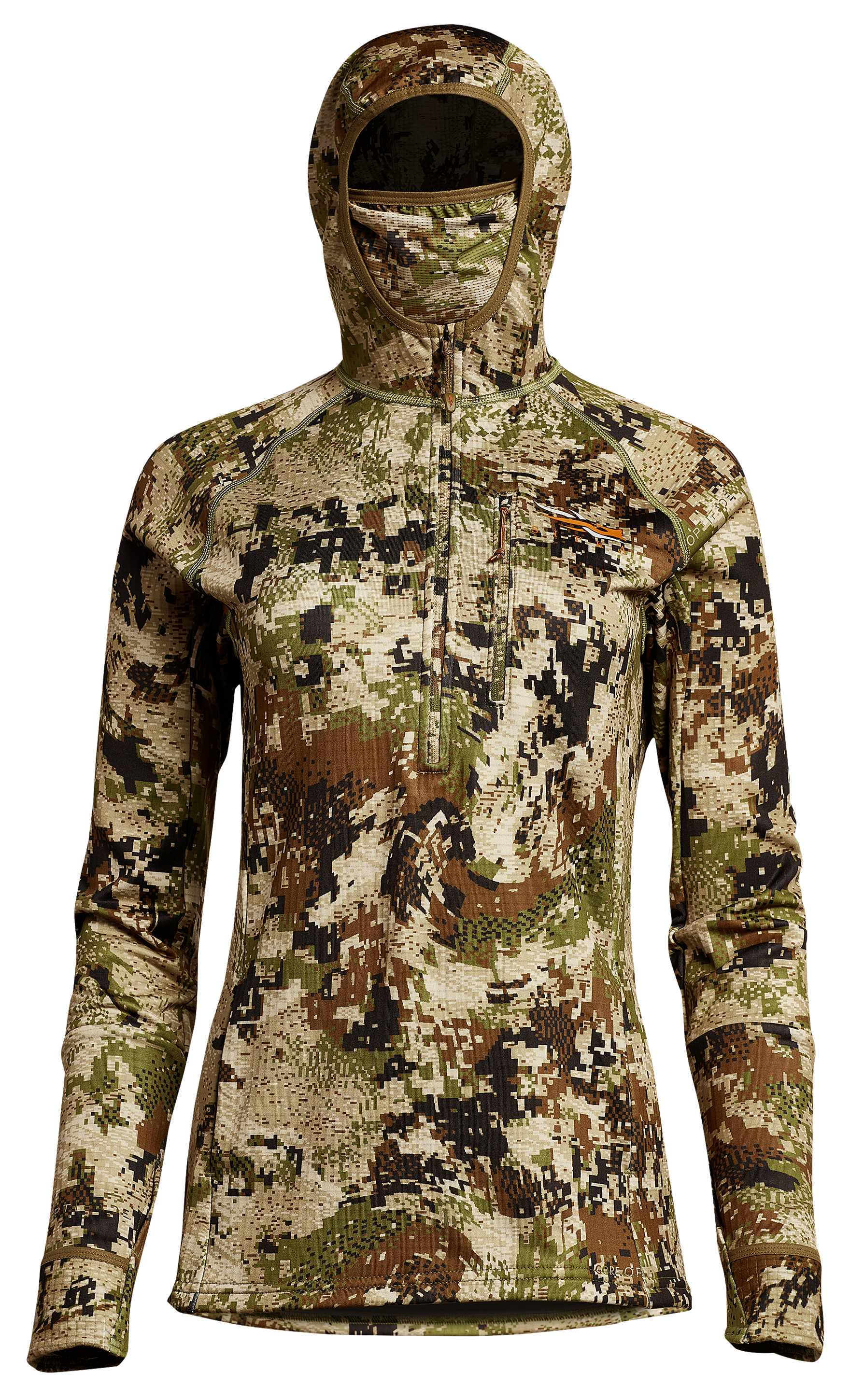 SITKA GORE OPTIFADE Subalpine Concealment Series Fanatic Quarter-Zip Hoodie for Ladies - M