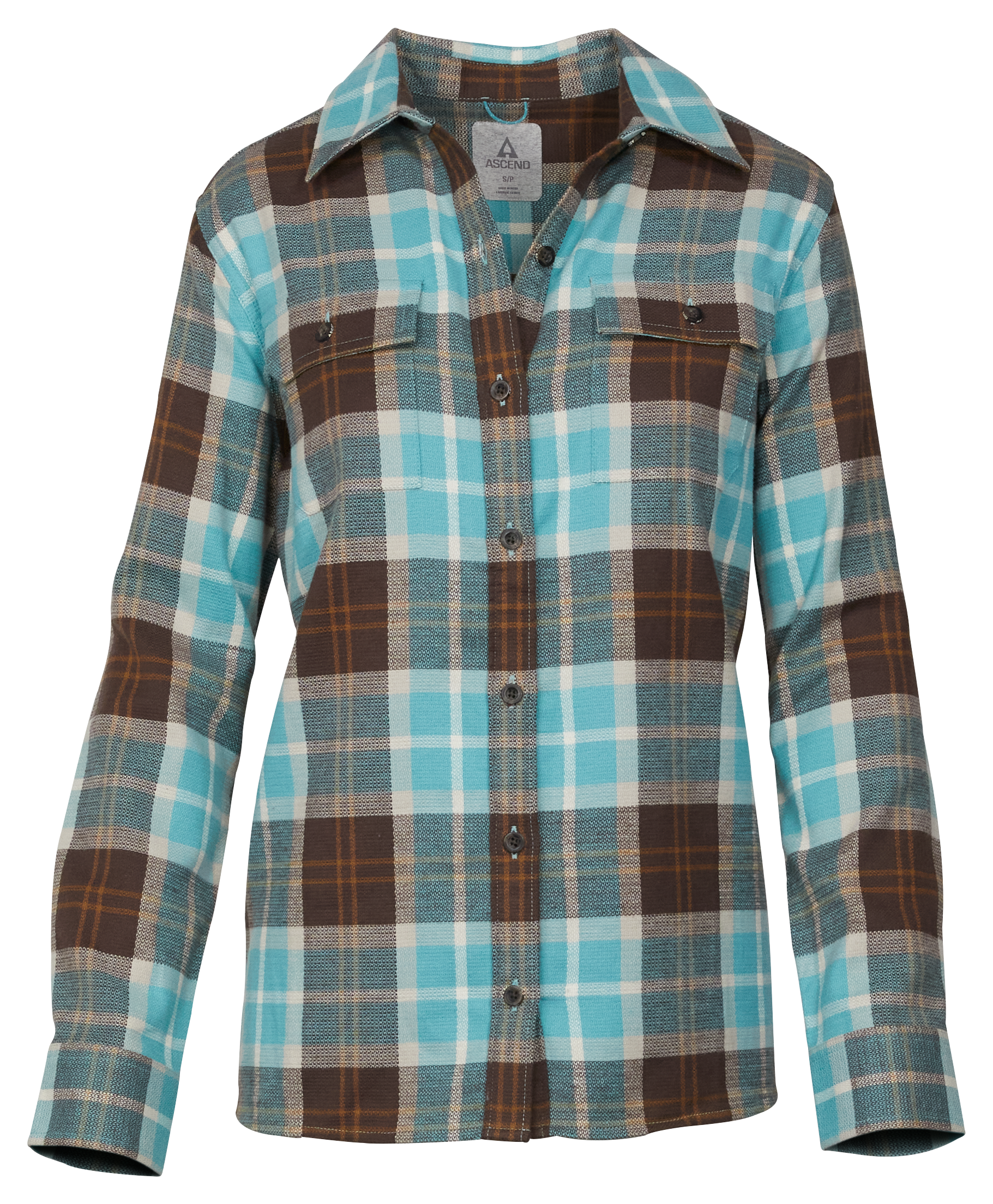 Ascend Finn Organic Cotton Long-Sleeve Shirt - Dusty Turquoise