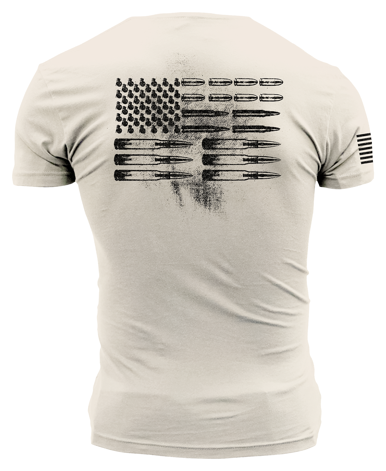 Grunt Style Ammo Flag Short-Sleeve Pocket T-Shirt for Men - Sand - S - Grunt Style