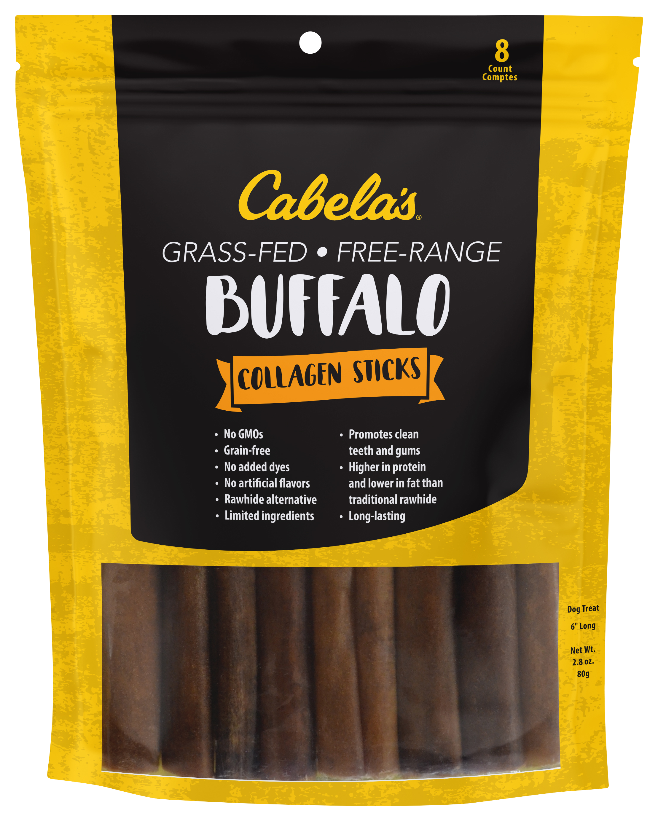 Cabela's Buffalo Collagen Sticks Dog Treats - Cabela's