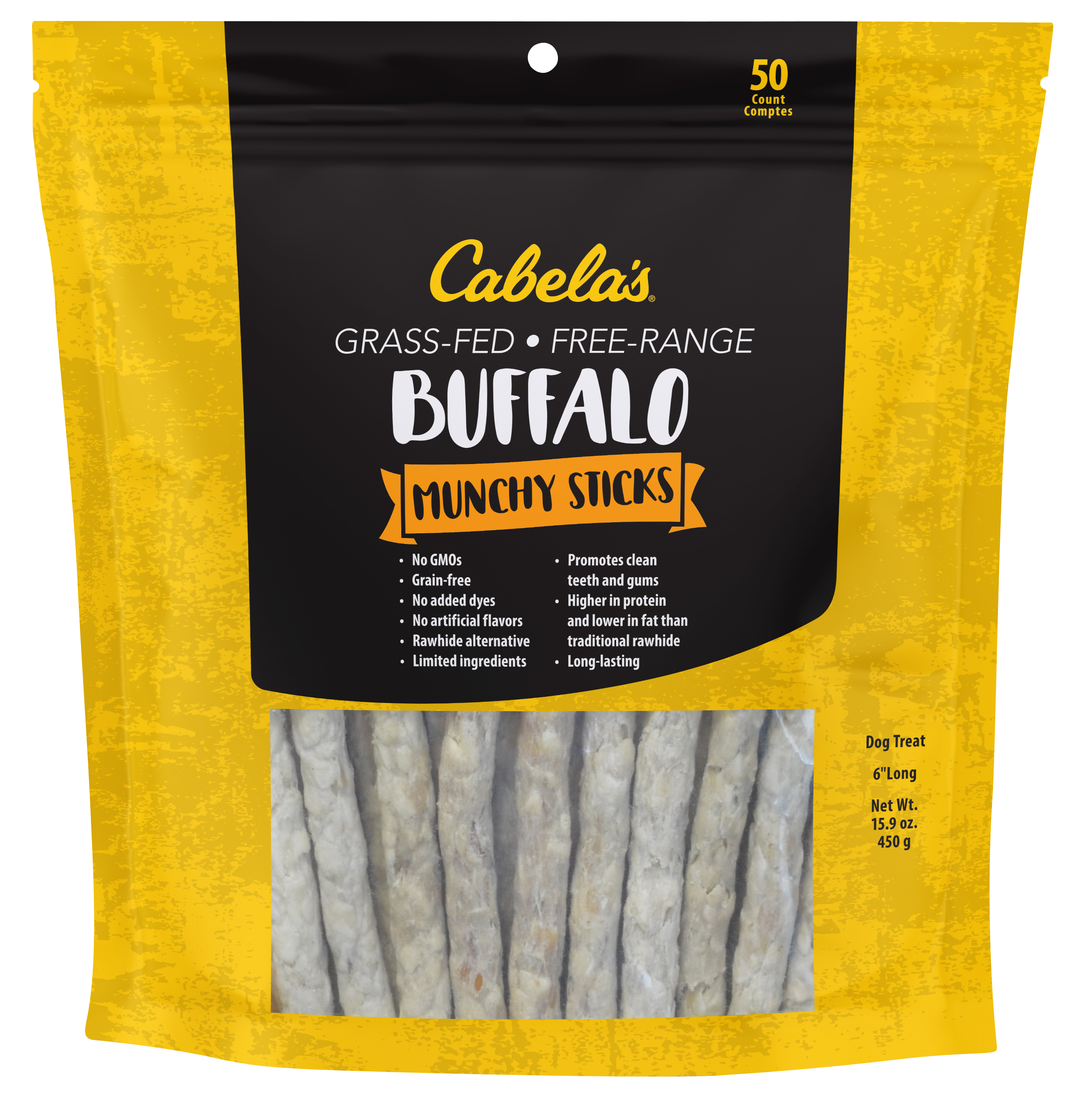 Cabela's Buffalo Munchy Sticks Dog Treats - Cabela's