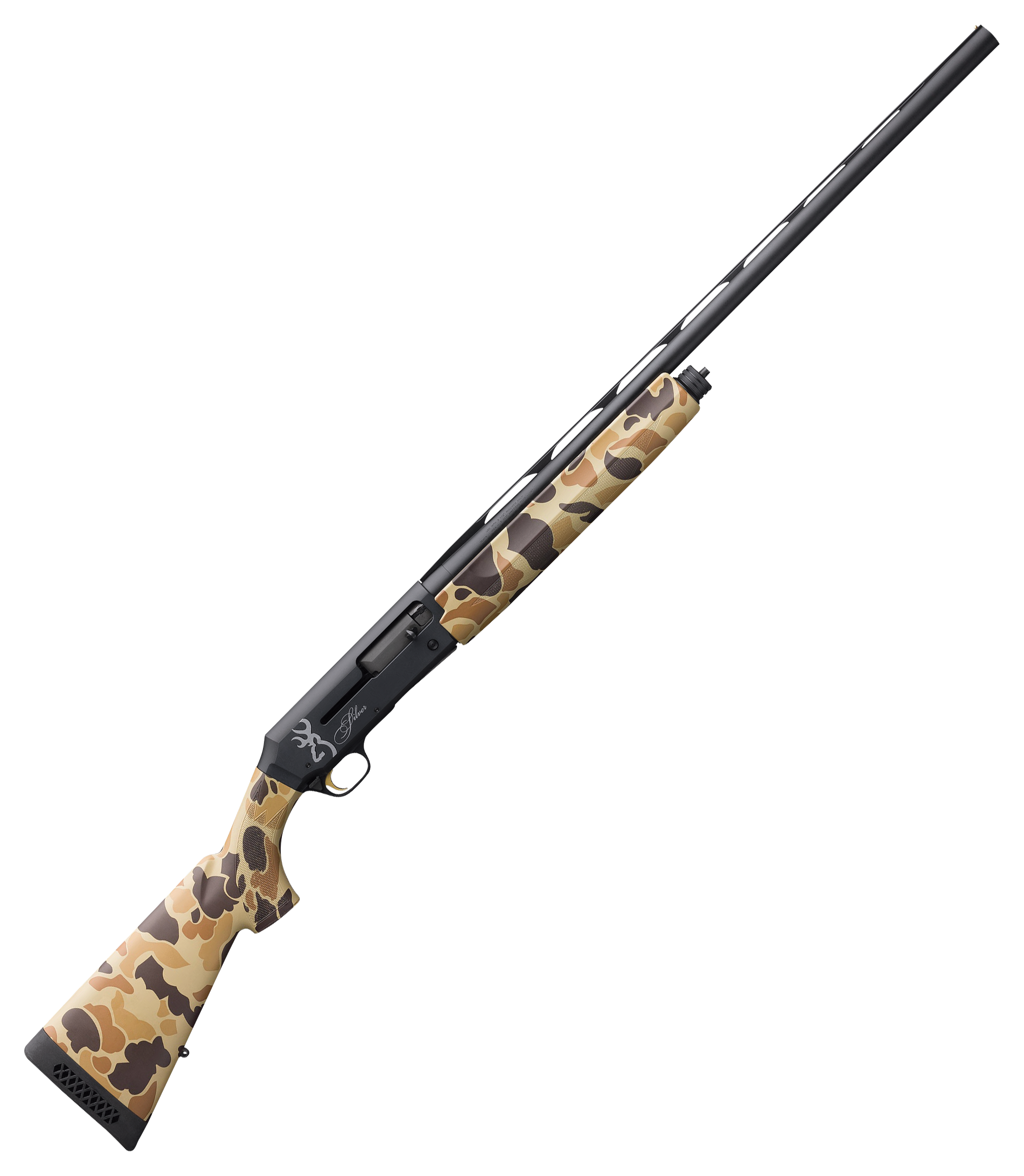 Browning Silver Field SemiAuto Shotgun  Charcoal  Vintage Tan Camo