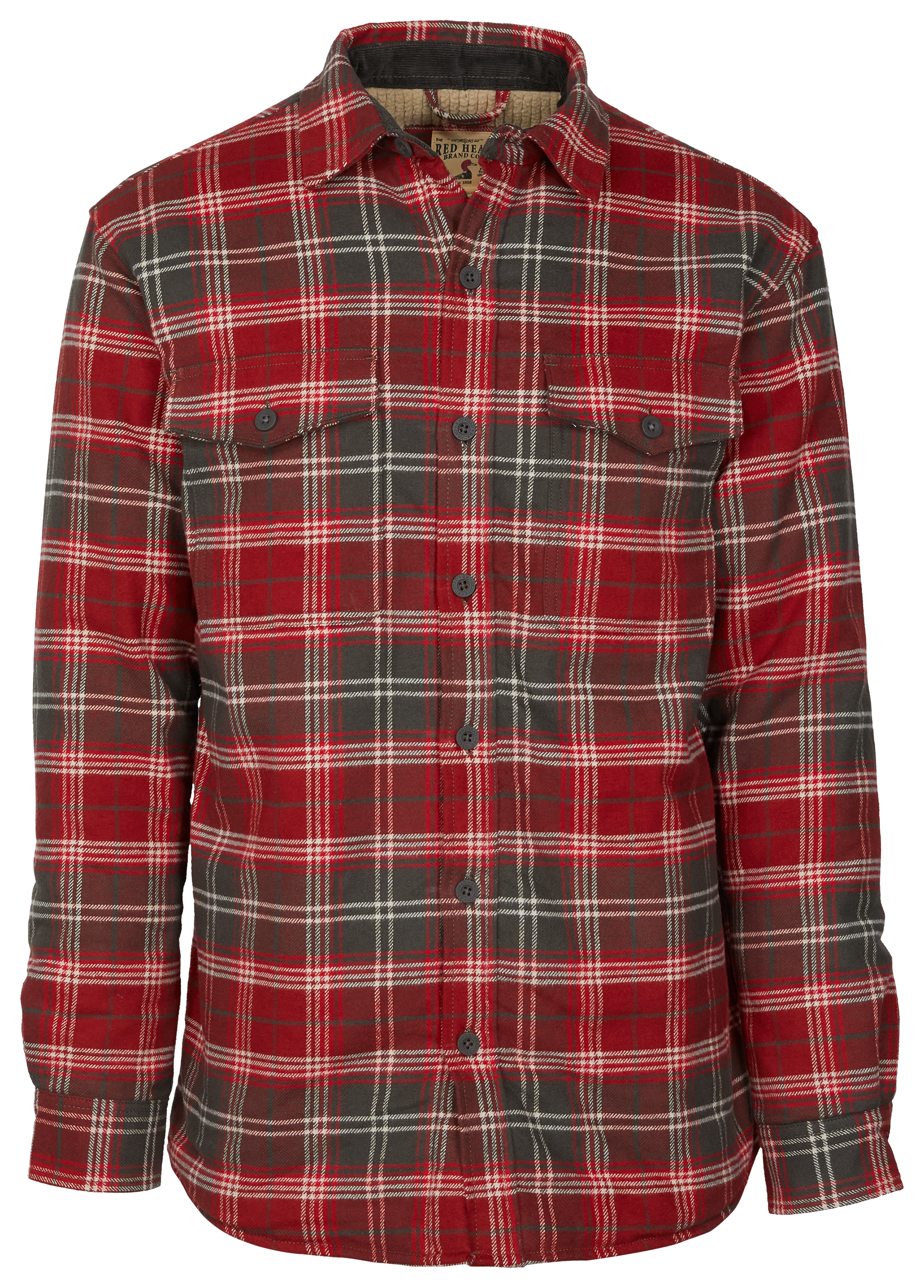 Image of RedHead Brawny Shirt Jacket for Men - Red - XLT