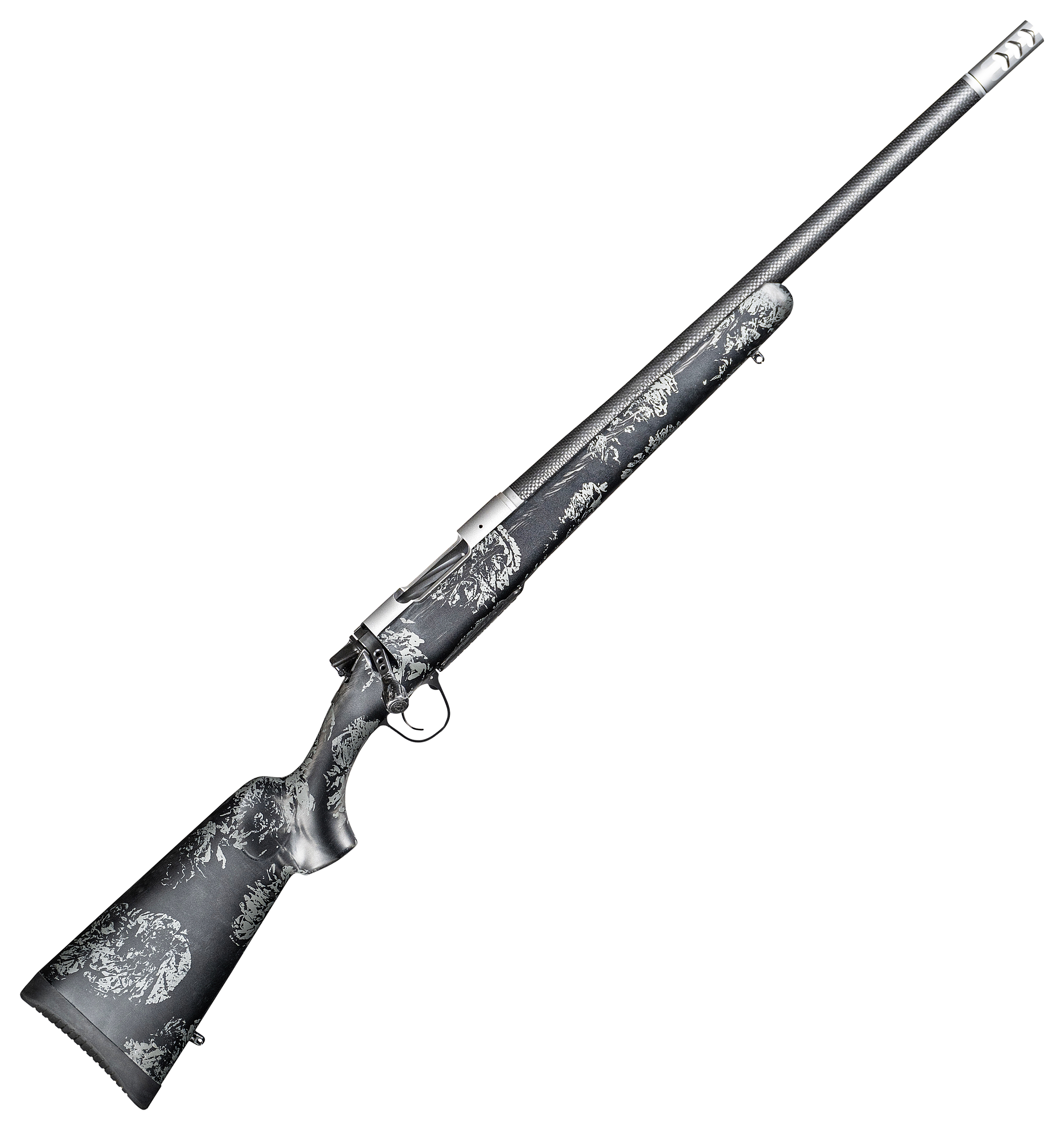 Image of Christensen Arms Ridgeline FFT Bolt-Action Rifle - 6.5 Creedmoor - Stainless Steel - Carbon w/Gray Accents