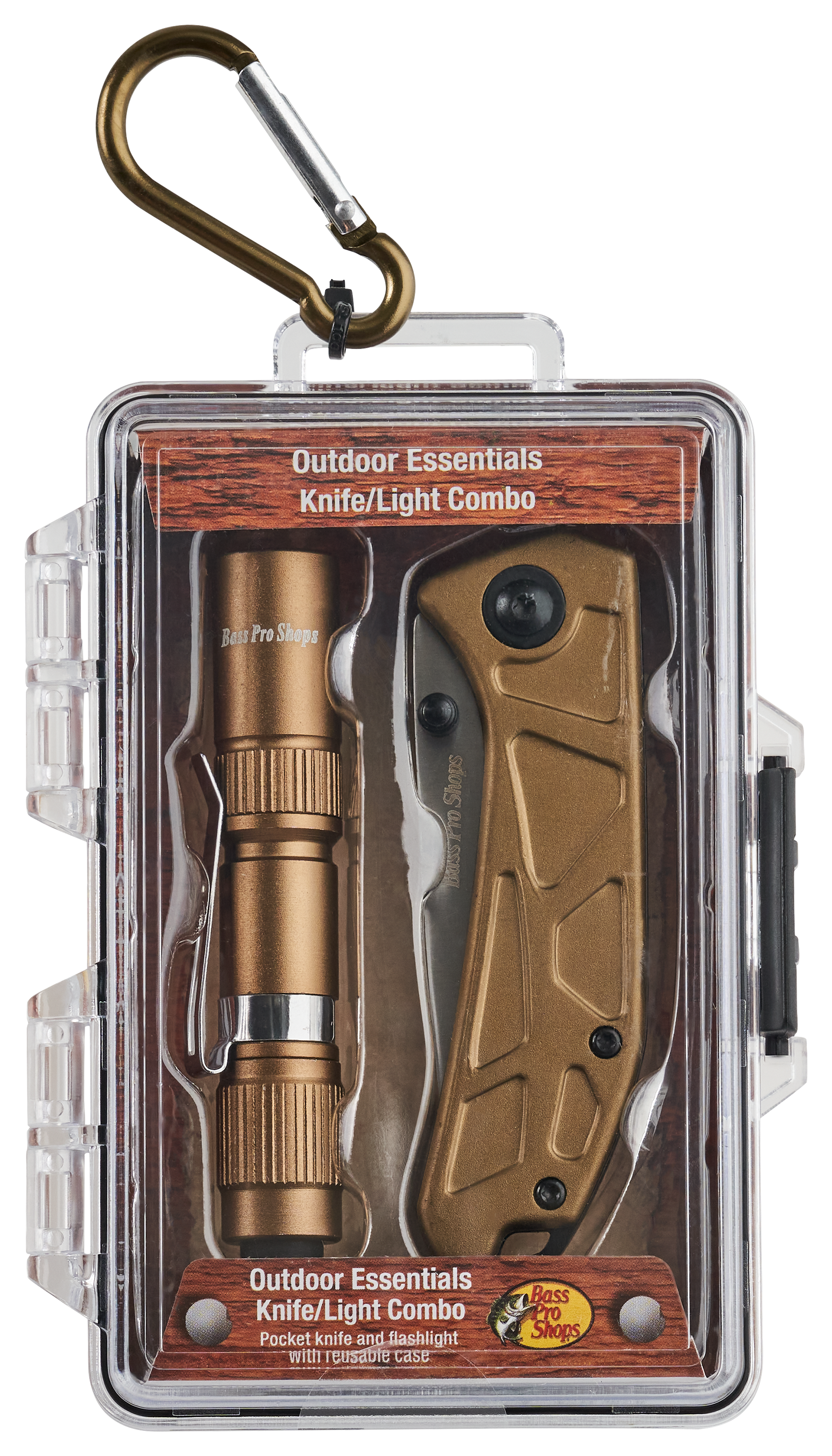 Bass Pro Shops Knife and Light Combo with Case - Olive Green - Bass Pro Shops
