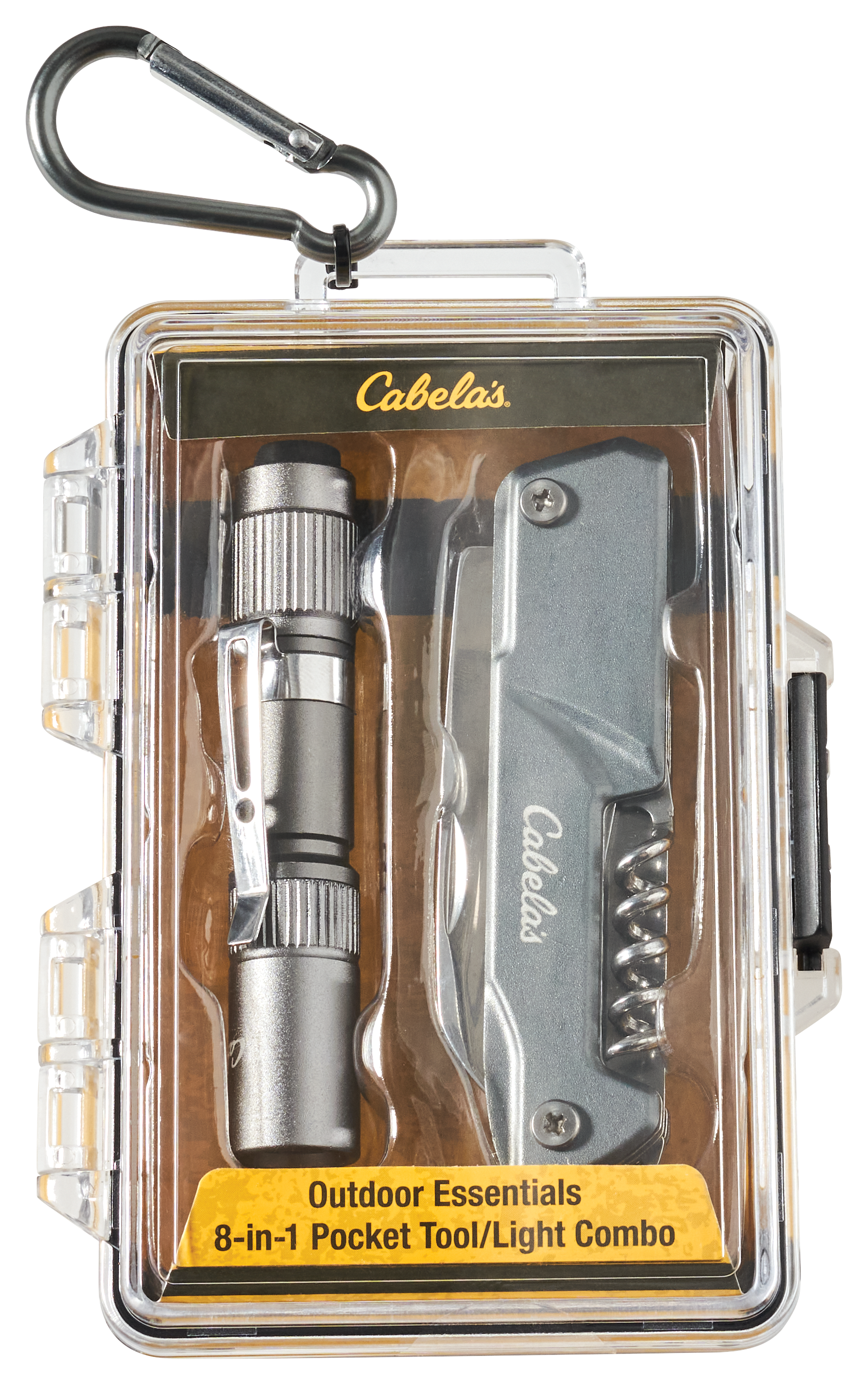 Cabela's 8-in-1 Pocket Tool and Light Combo - Grey - Cabela's