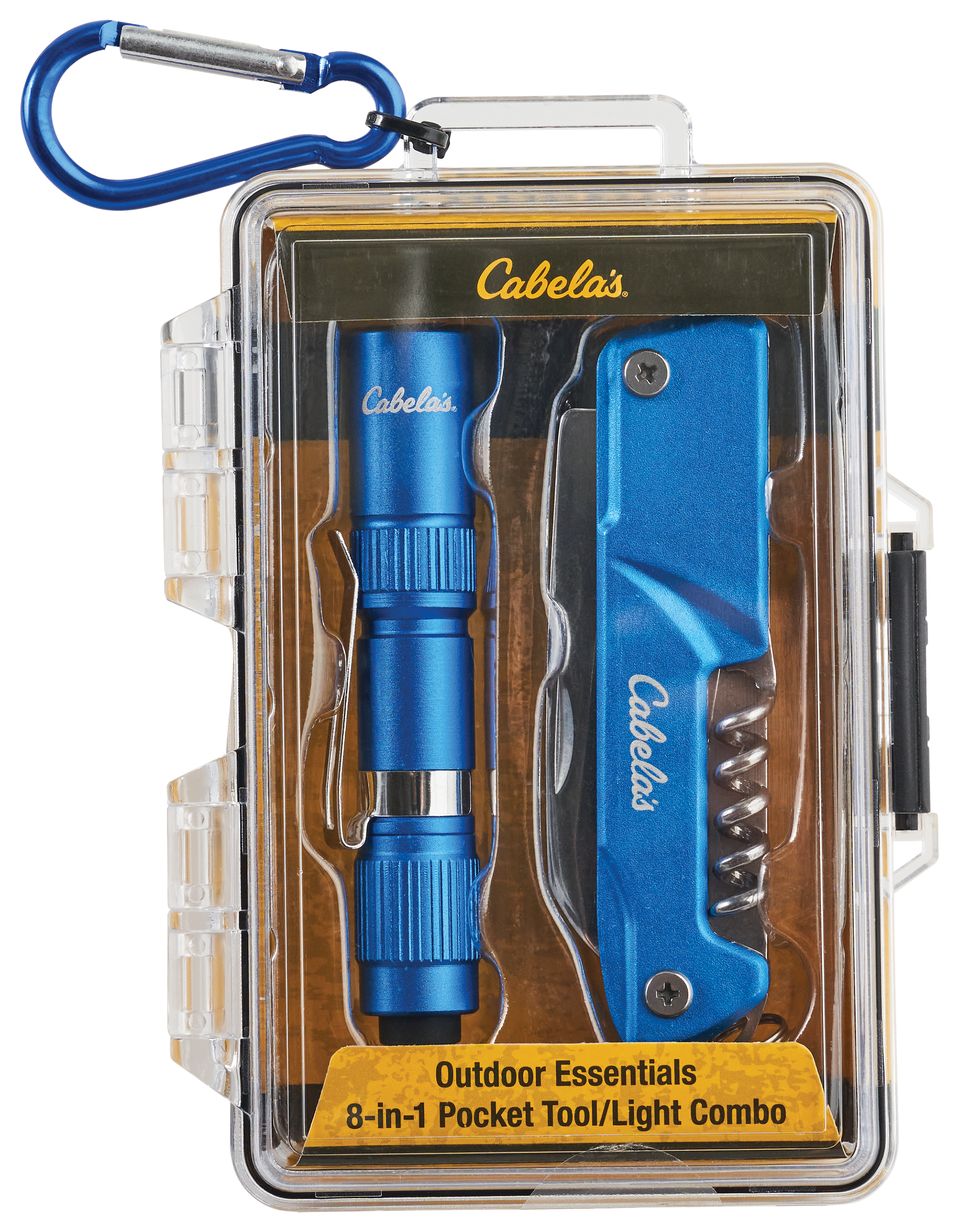 Cabela's 8-in-1 Pocket Tool and Light Combo - Blue - Cabela's