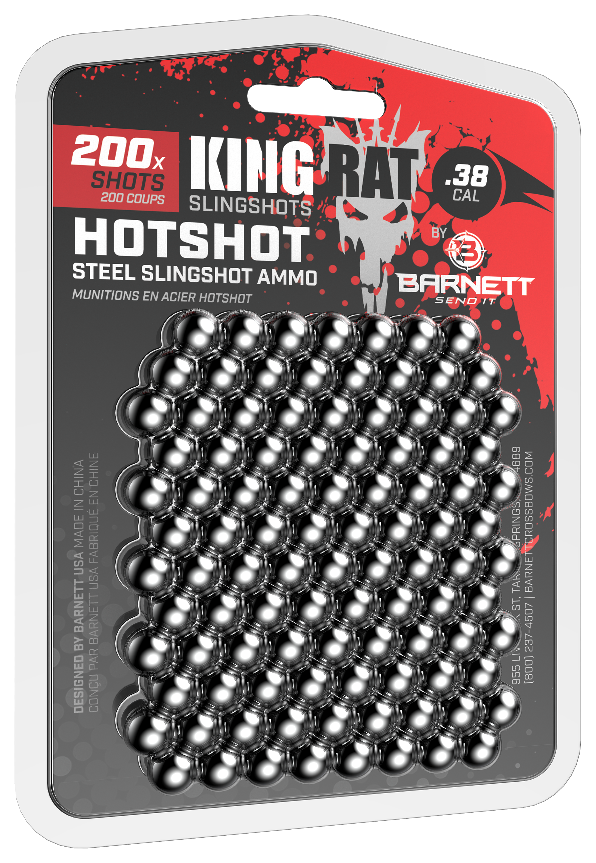 Barnett Hotshot Steel Slingshot Ammo - 200 - Barnett