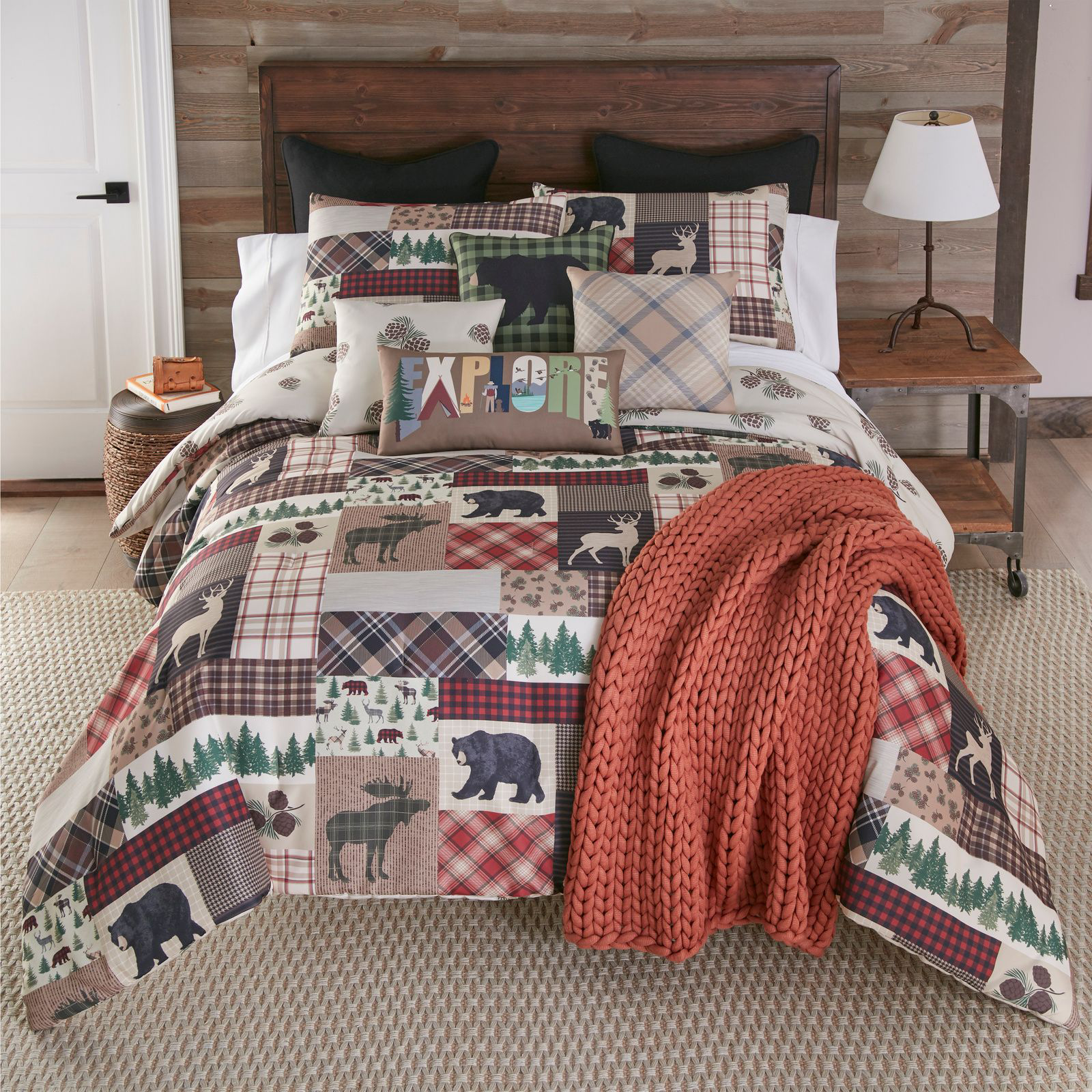 Donna Sharp Wilderness Pine Bedding Collection Comforter Set - King