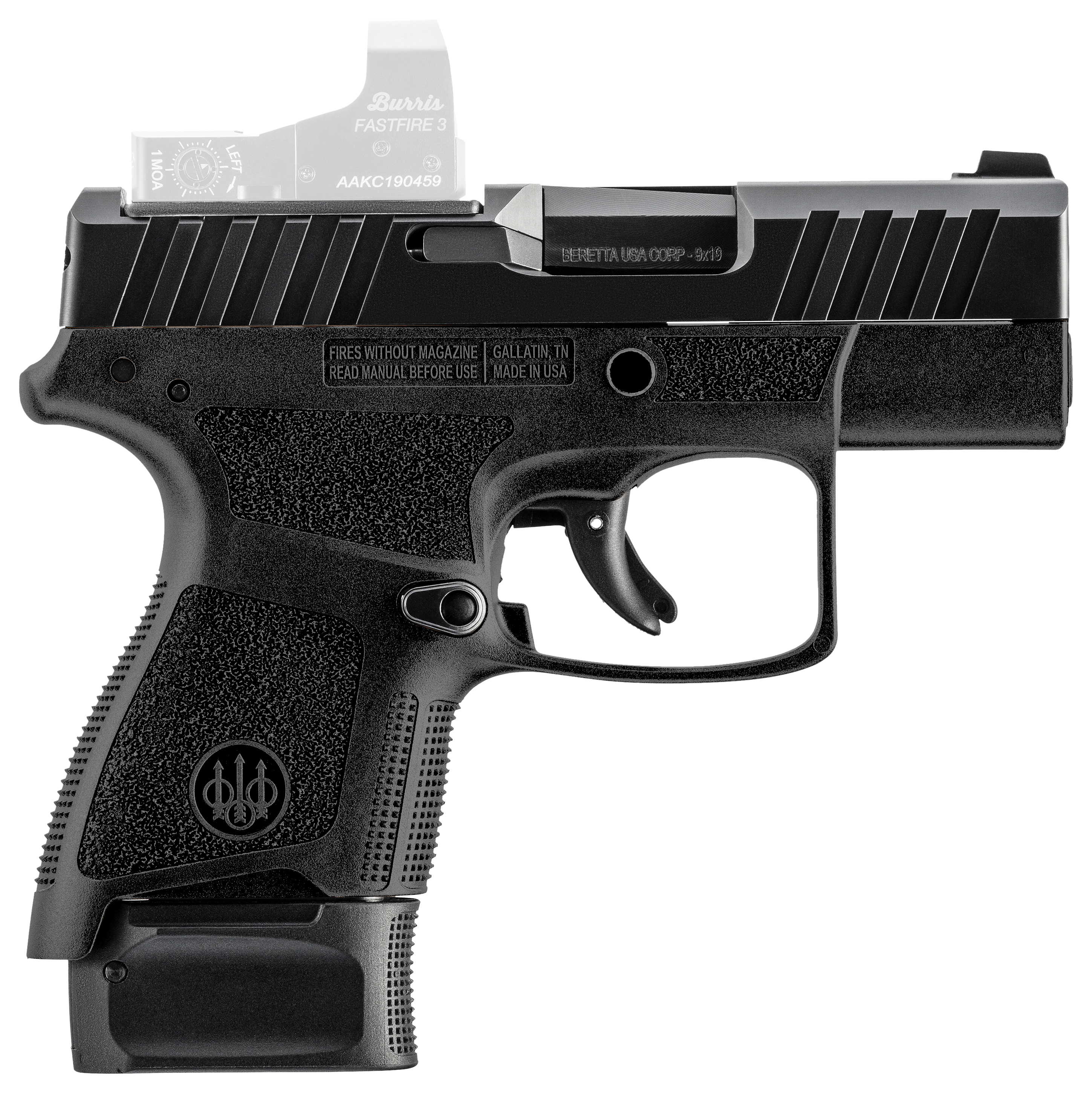 Beretta APX A1 Carry Semi-Auto Pistol with Burris Fastfire 3 Red-Dot Optic - 9mm - Black - Beretta