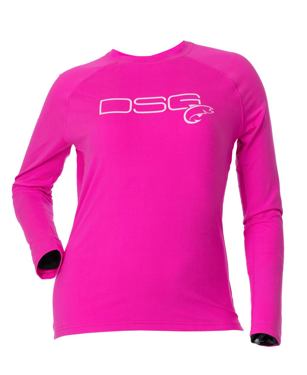 DSG Outerwear Solid Long-Sleeve Fishing Shirt for Ladies - Berry - XS