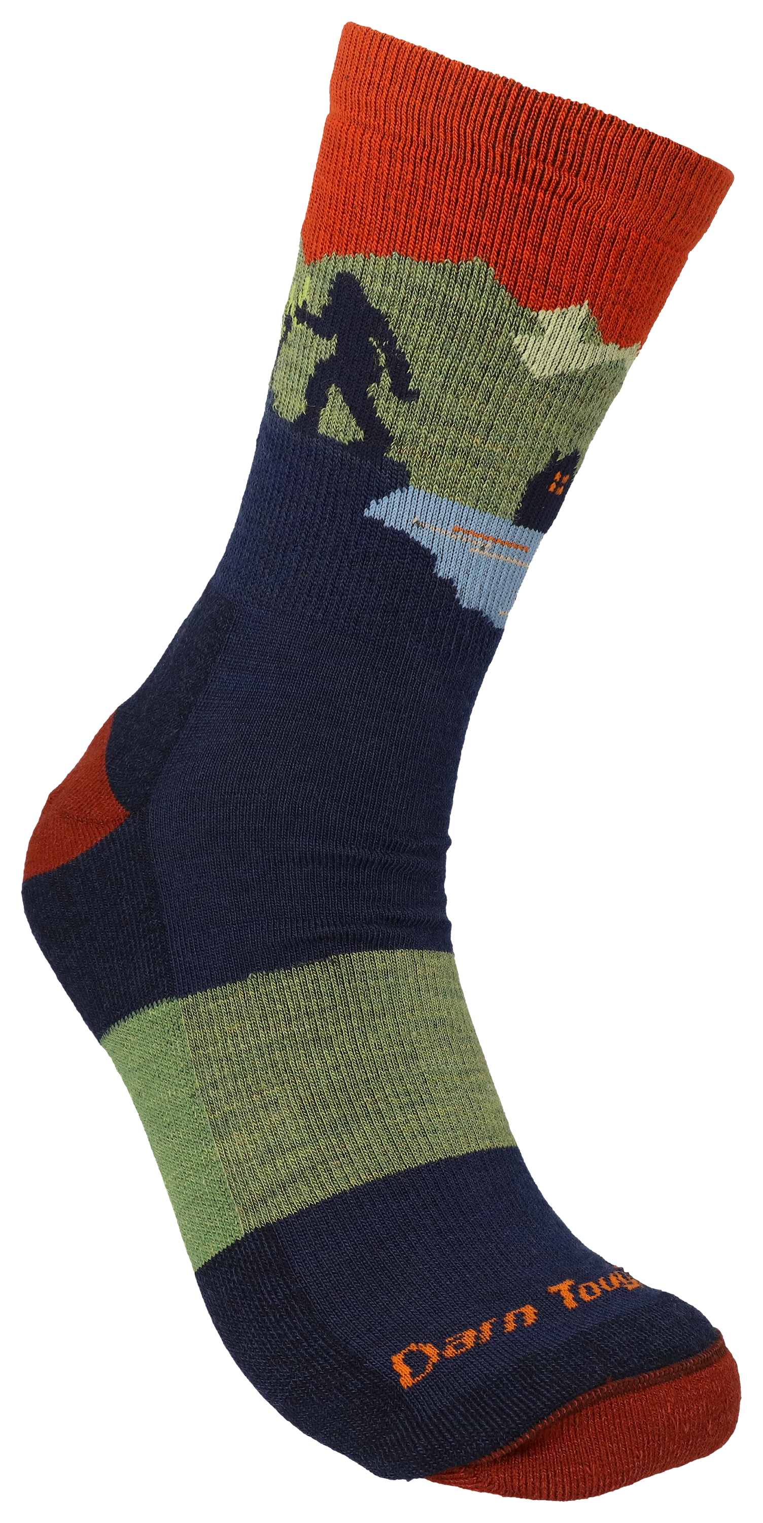 Image of Darn Tough Close Encounters Merino Wool Micro Crew Midweight Hiking Socks for Men - Eclipse - M