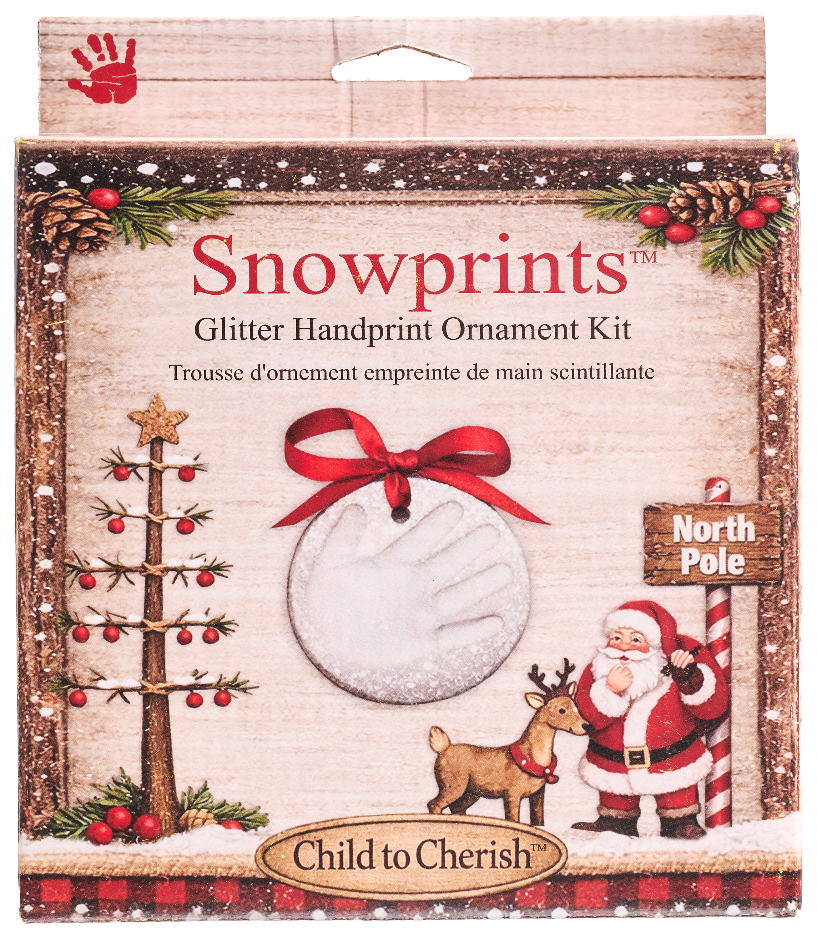 Child to Cherish Snowprints Handprint Ornament