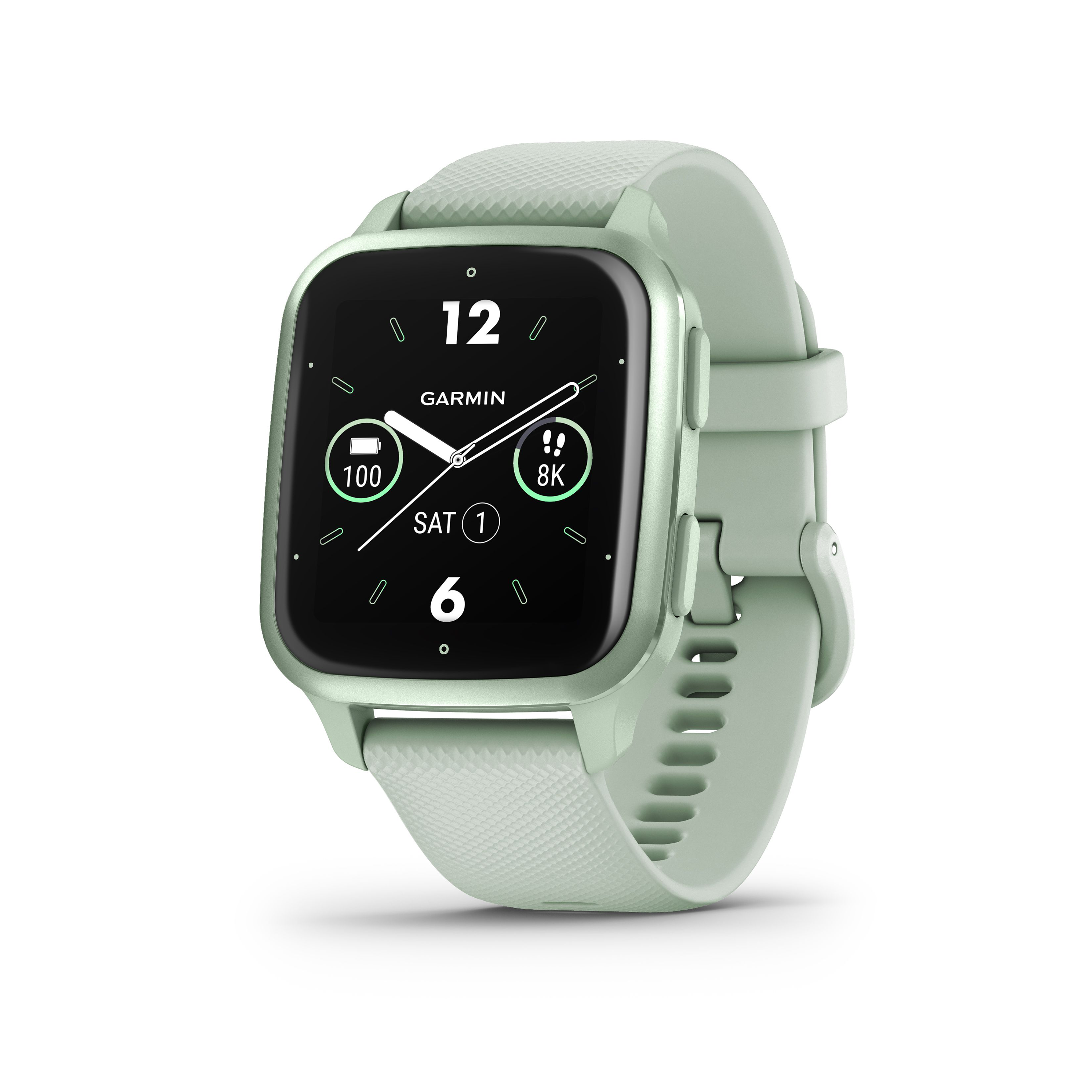 Garmin Venu Sq 2 GPS Fitness Smartwatch - Metallic Mint - Garmin