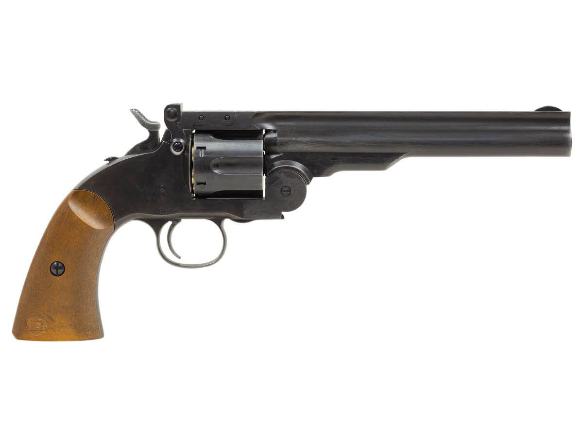 Image of Barra Airguns Schofield BB Gun Revolver - Aged Black - 7″