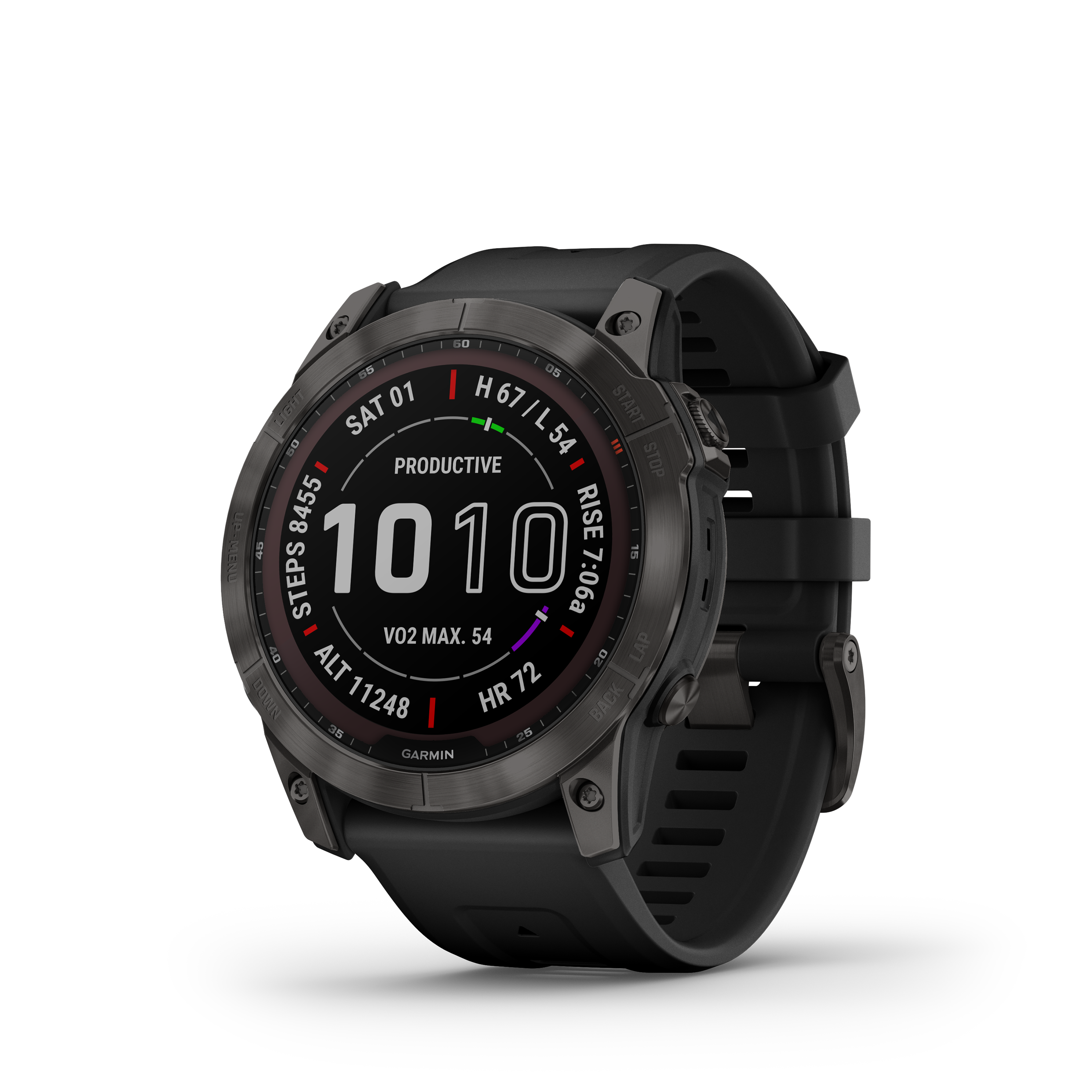 Garmin fenix 7X Sapphire Solar Multisport GPS Smartwatch - Carbon Gray Titanium