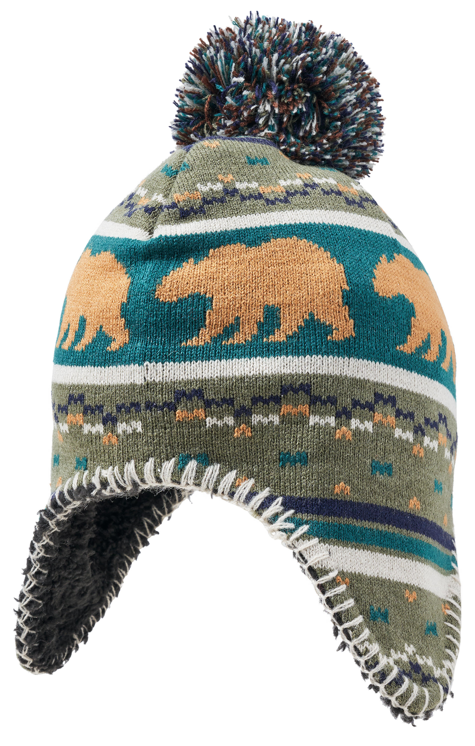 Image of Grand Sierra Animal Helmet Hat for Toddlers - Green