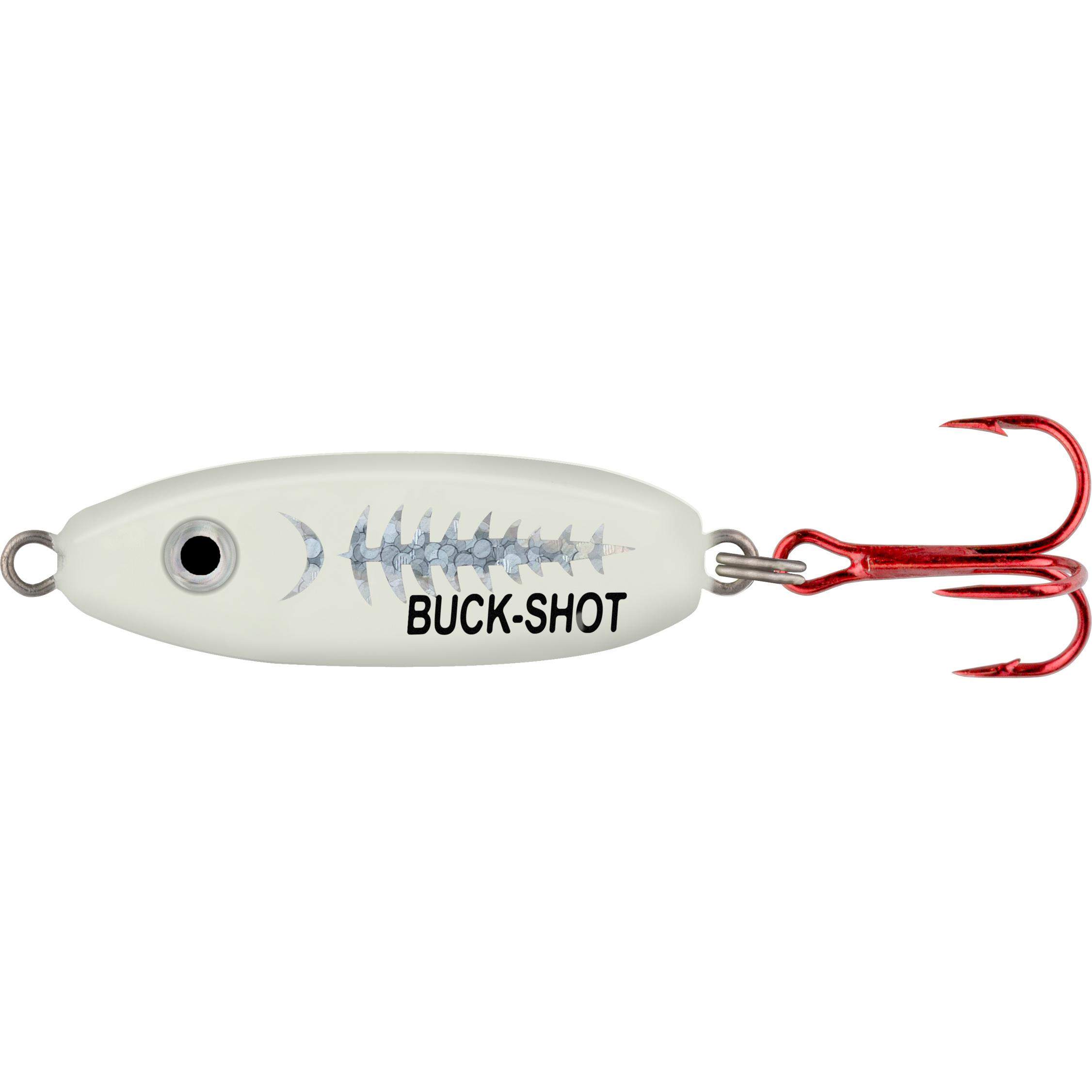 Northland Fishing Tackle Buck-Shot Coffin Spoon - 1/8 oz. - Super-Glo Exo White