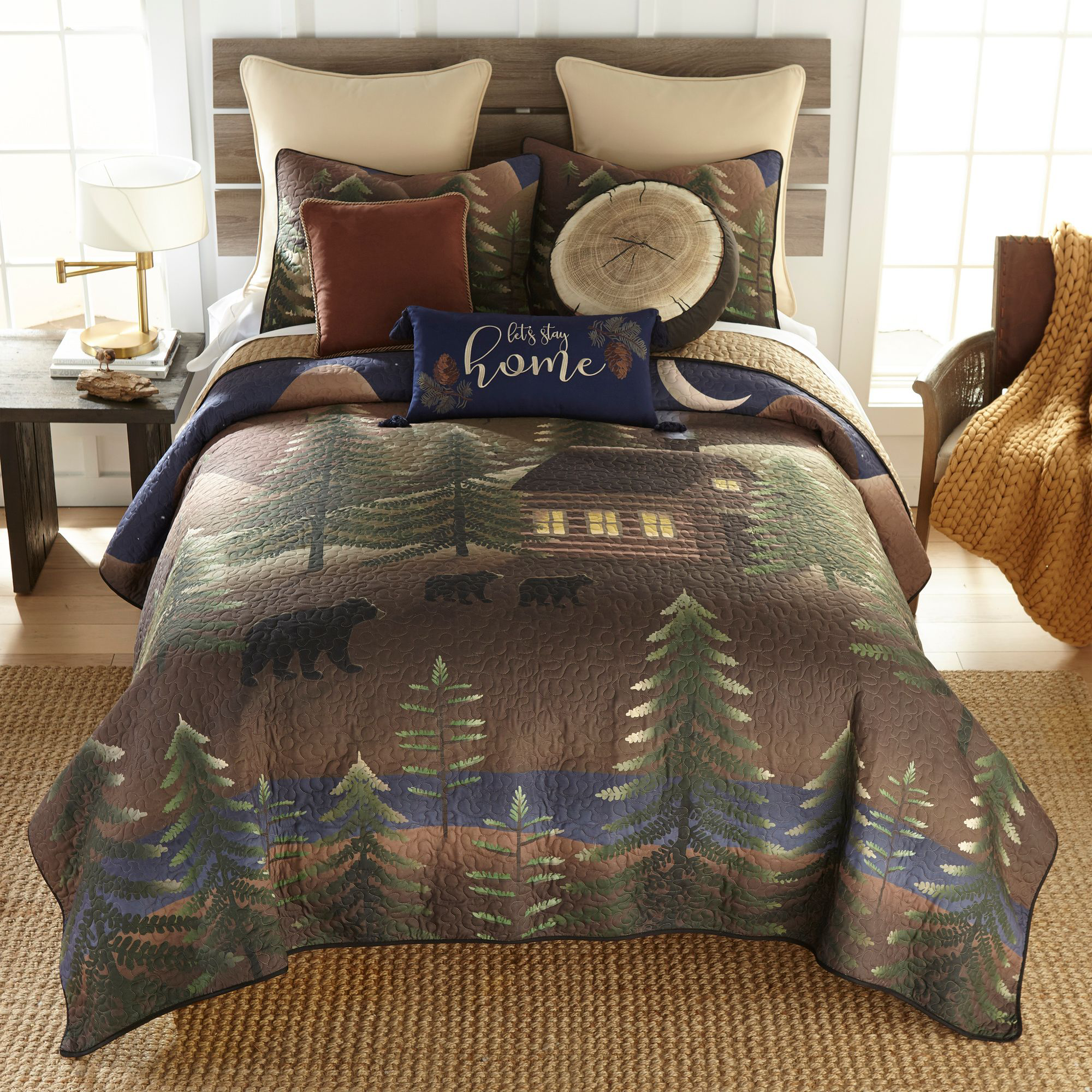 Donna Sharp Folk Art Forest 3-Piece Bedding Set - Queen