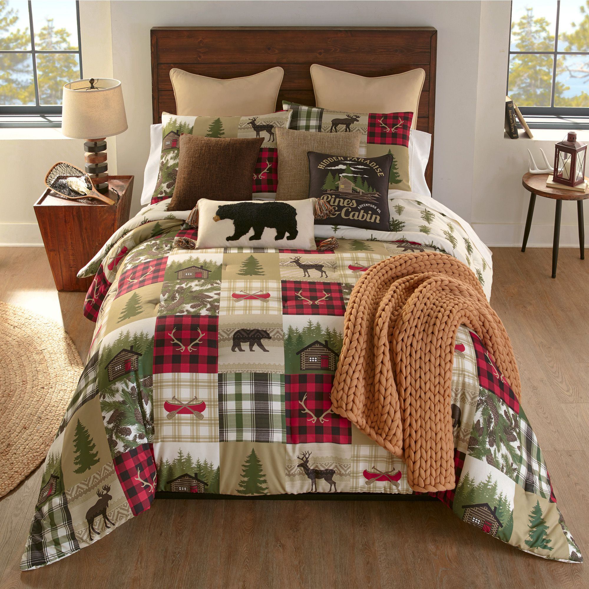 Your Lifestyle by Donna Sharp Cedar Lodge 3-Piece Comforter Bedding Set - King