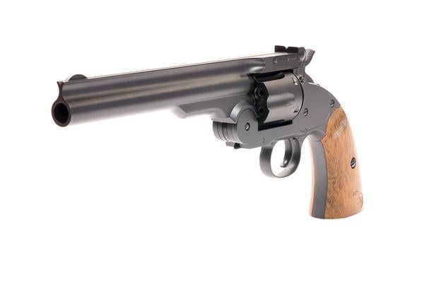 Image of Barra Airguns Schofield BB Gun Revolver - Gunmetal - 7″