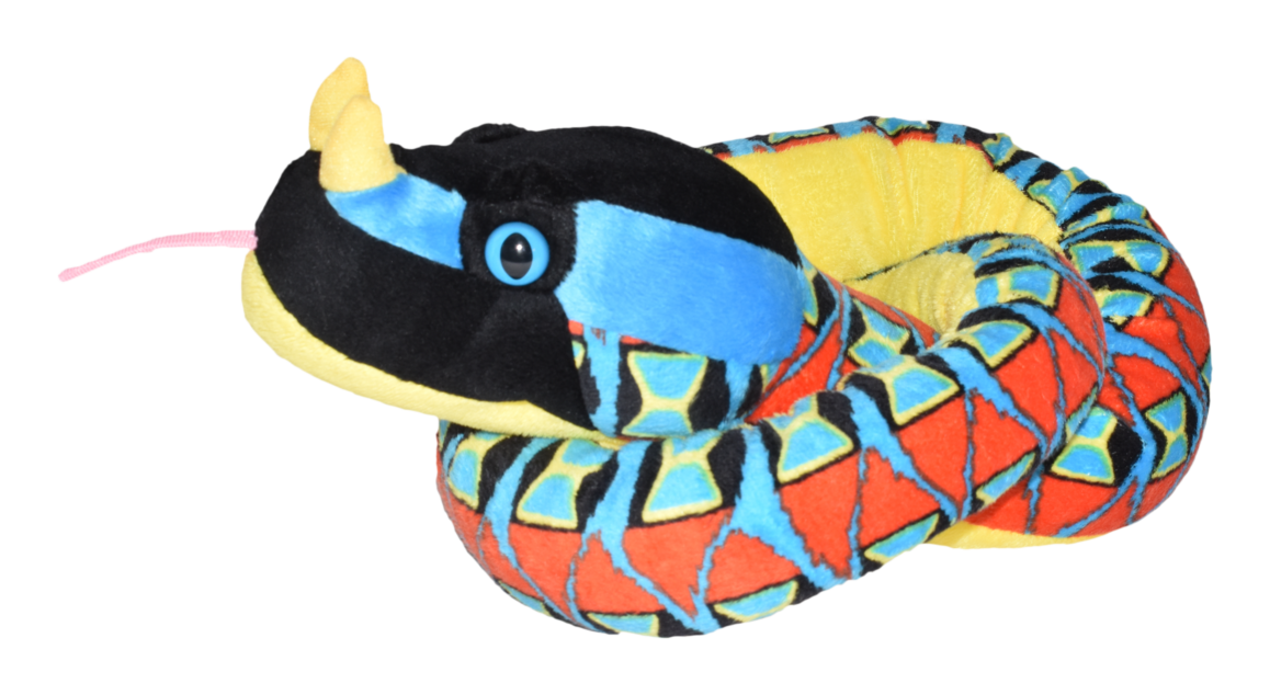 Wild Republic Rhino Viper Plush Stuffed Snake