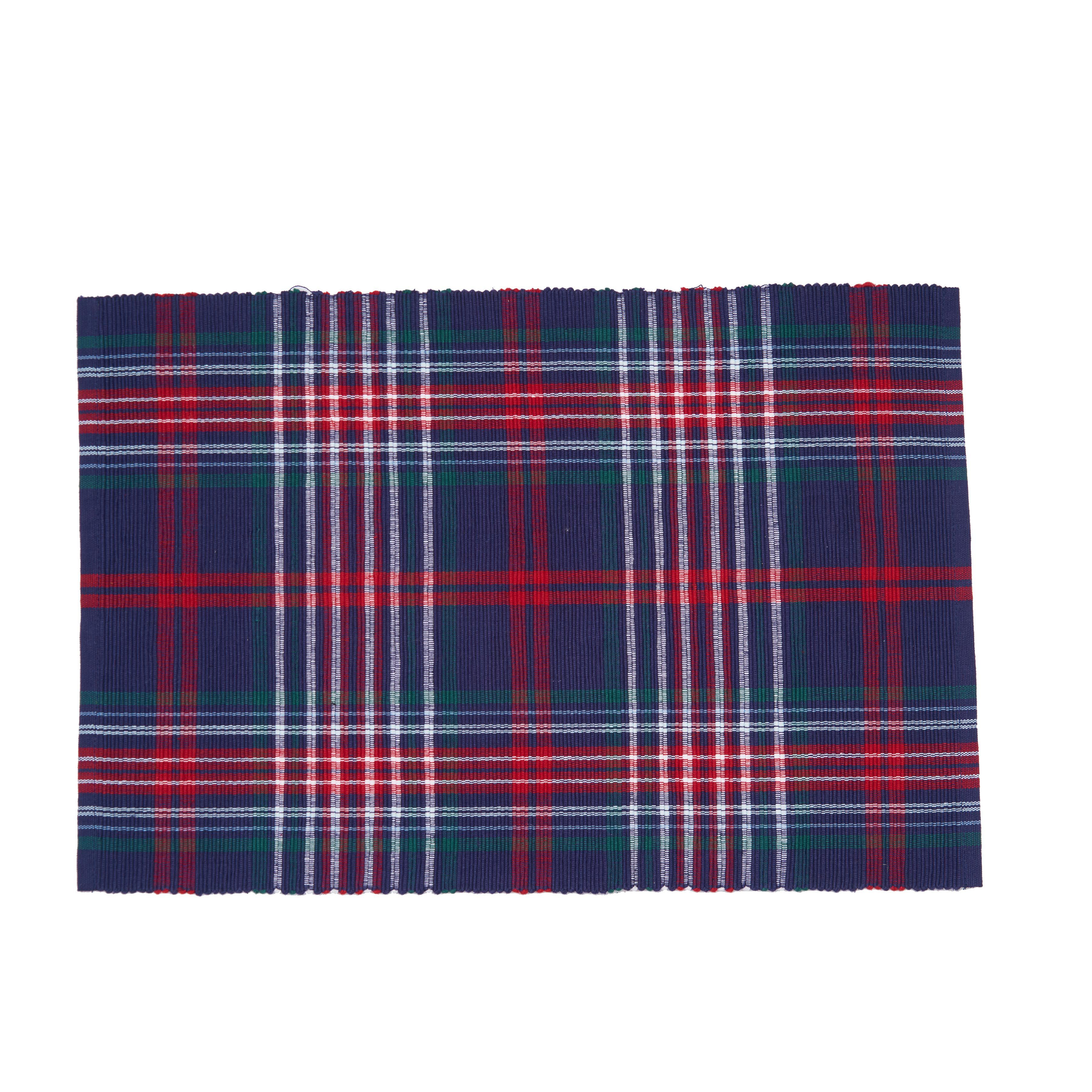 C&F Home Douglas Blue Plaid Placemat 6-Piece Set