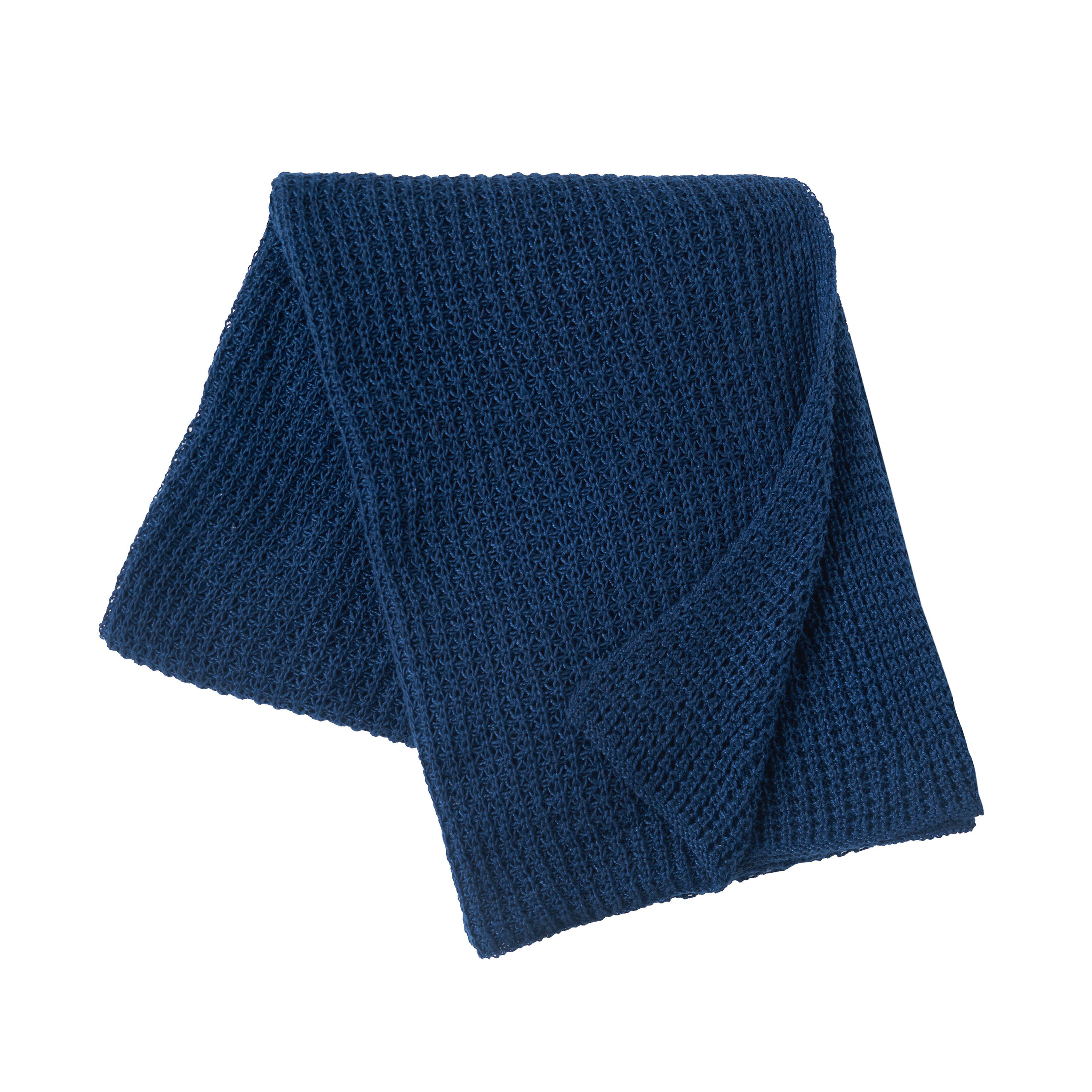 Image of C&ampF Home Boating Knitted Indoor/Outdoor Throw Blanket - Navy Blue