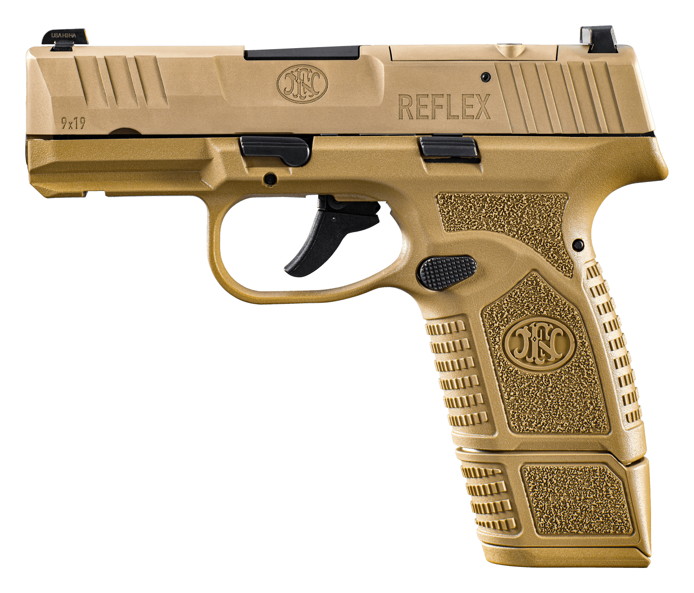 FN Reflex MRD SemiAuto Pistol  9mm  FDE PVD