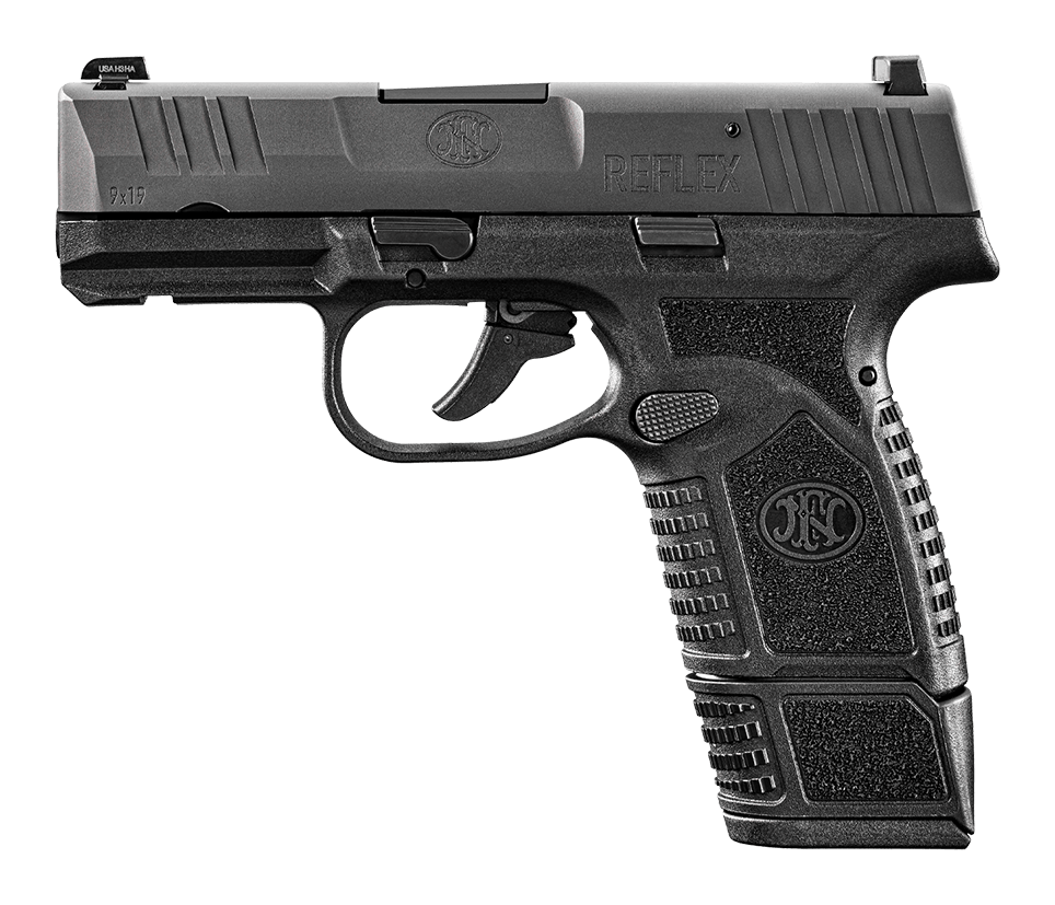 FN Reflex SemiAuto Pistol  9mm  Black PVD  15 Round Magazine