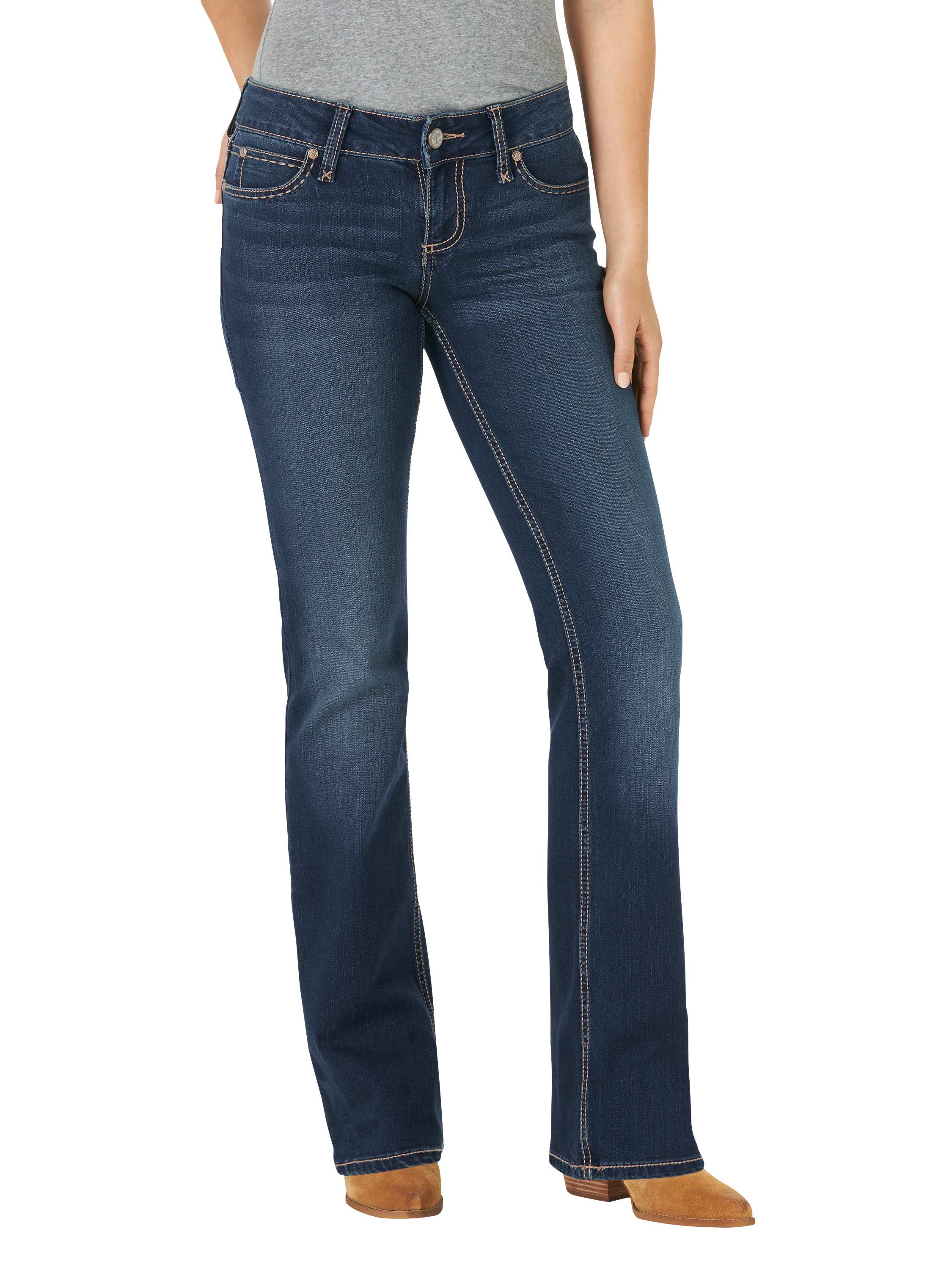 Wrangler Women's Dark Wash Retro Mae Jeans - 09MWZHT 1W x 32L