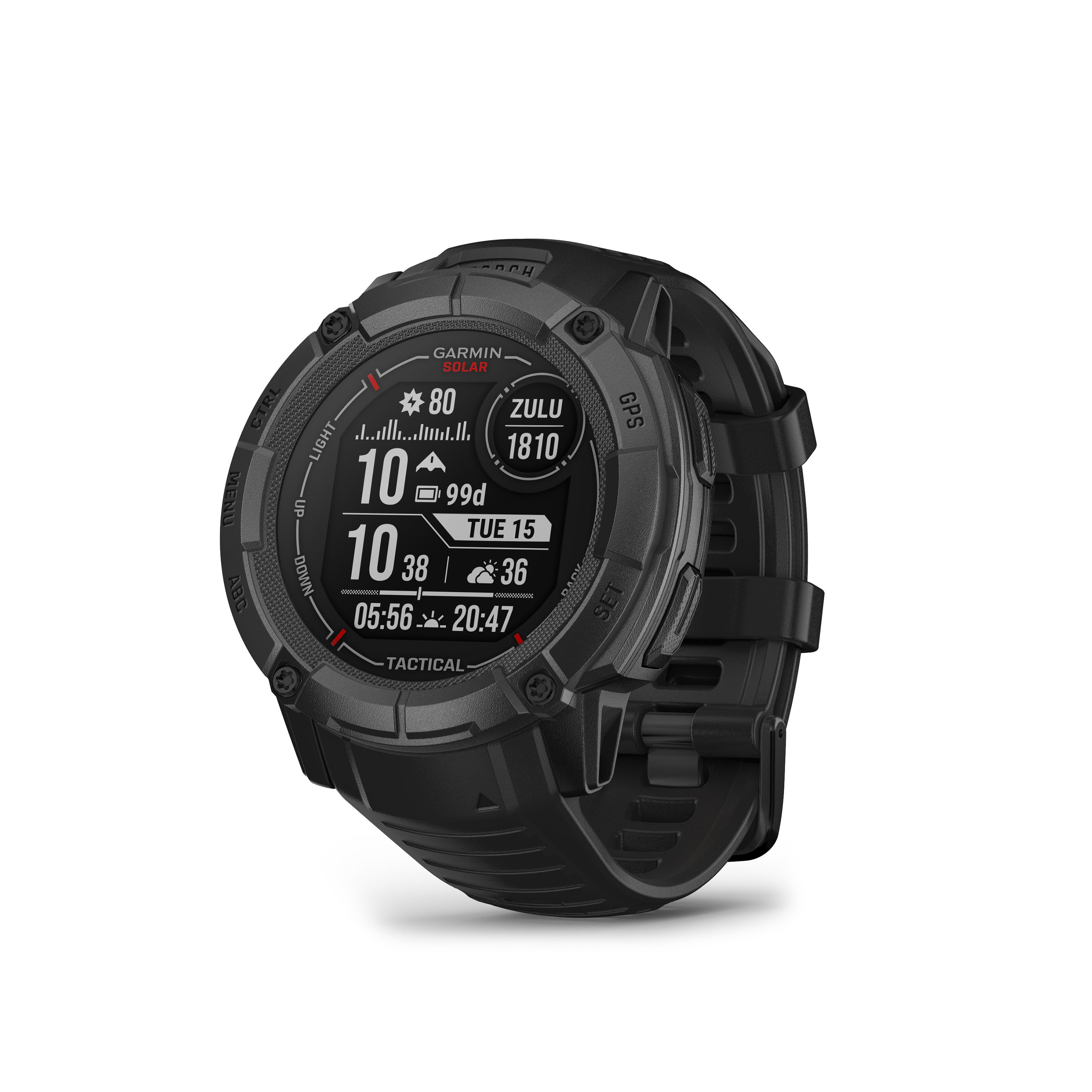 Garmin Instinct 2X Solar Tactical-Edition GPS Smartwatch - Black - Garmin